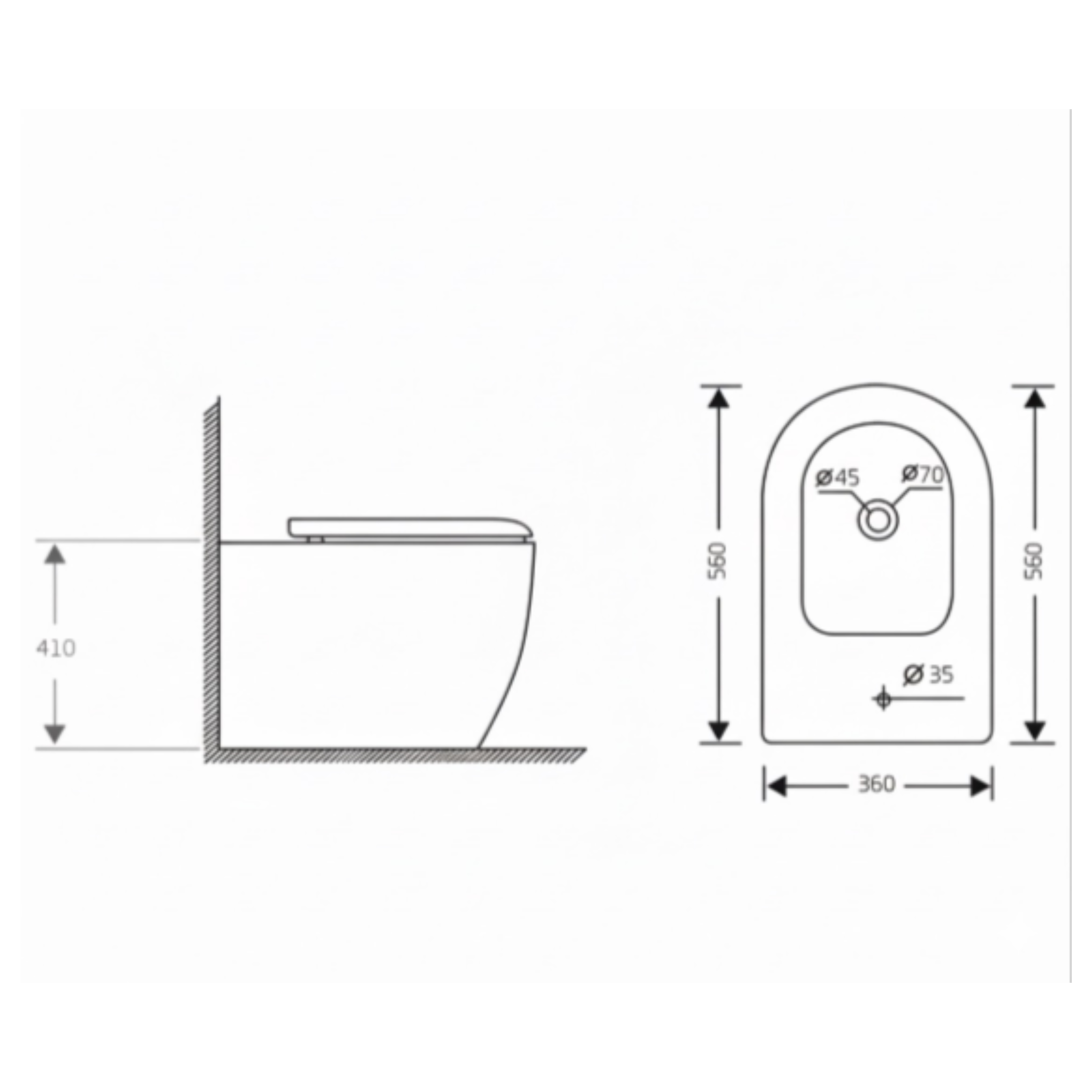 Біде підлогове Qtap Jay 560х360х410 мм, White QT07443375W — фото2