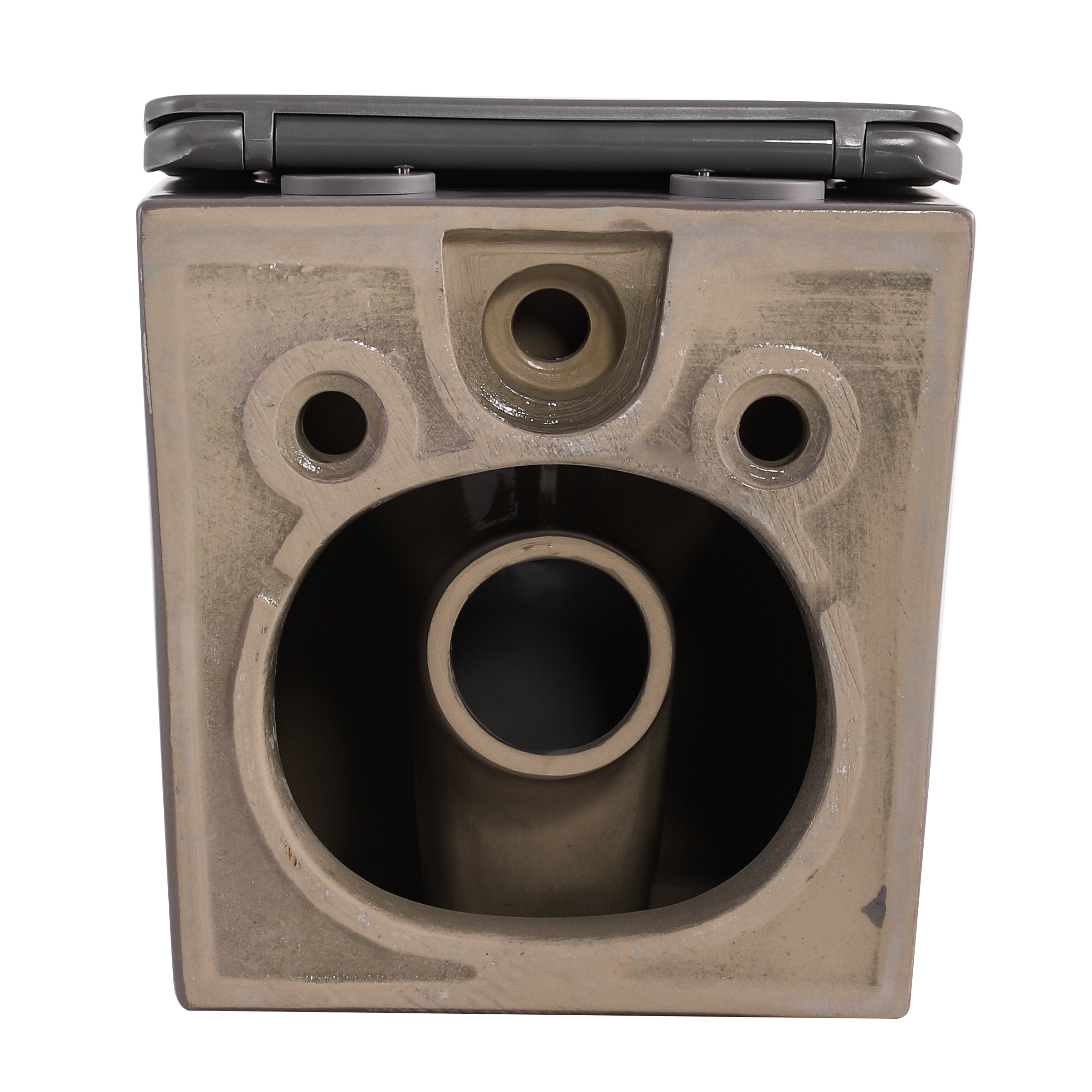 Унітаз підвісний Tern Ultra Quiet 490×365×325 мм, Stone Grey, з сидінням Slim Duroplast / Soft-close / Quick Release QT17332303ASSG Qtap — фото7