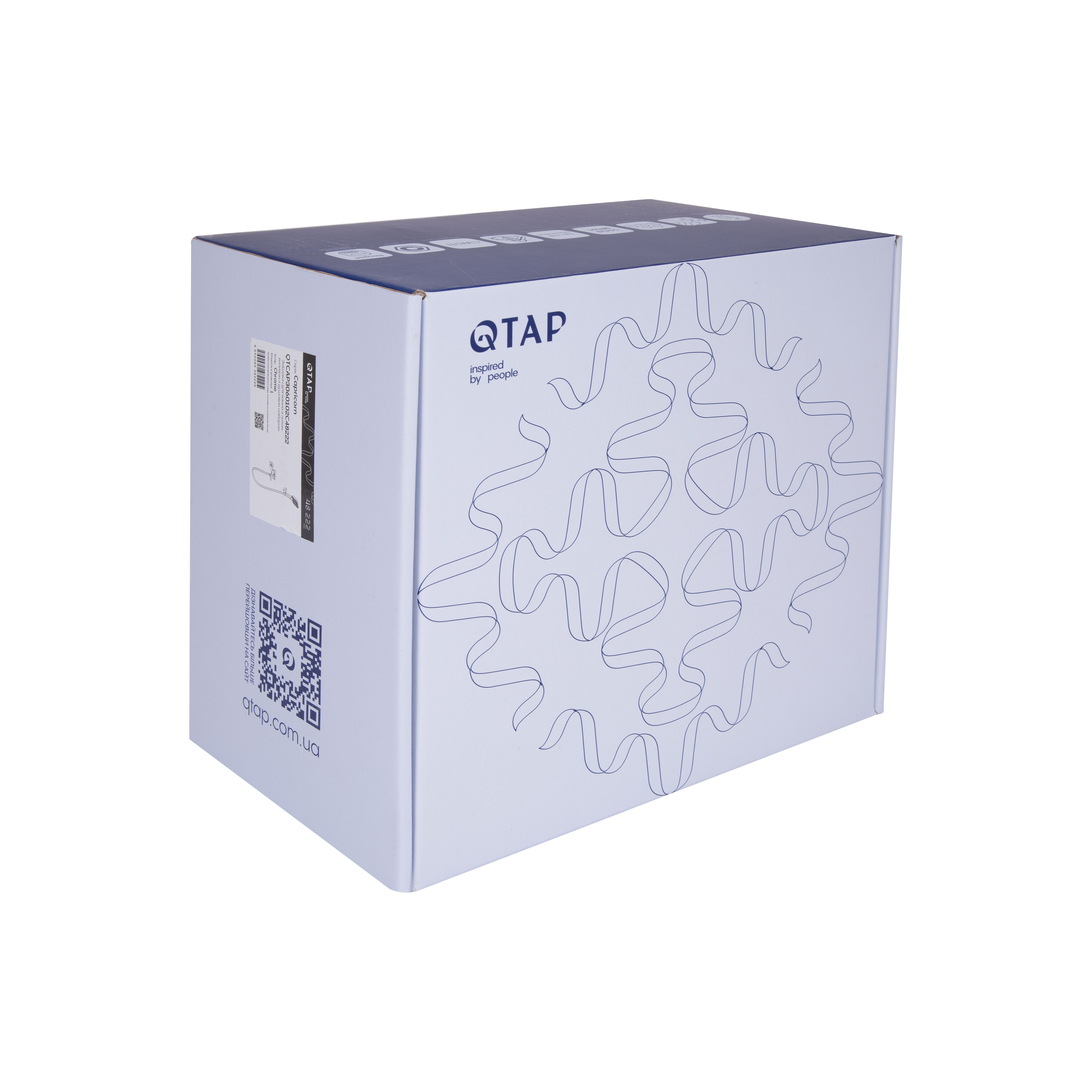 Змішувач для ванни Qtap Capricorn з душовим гарнітуром Chrome (k35) QTCAP3060102C48222 — фото8