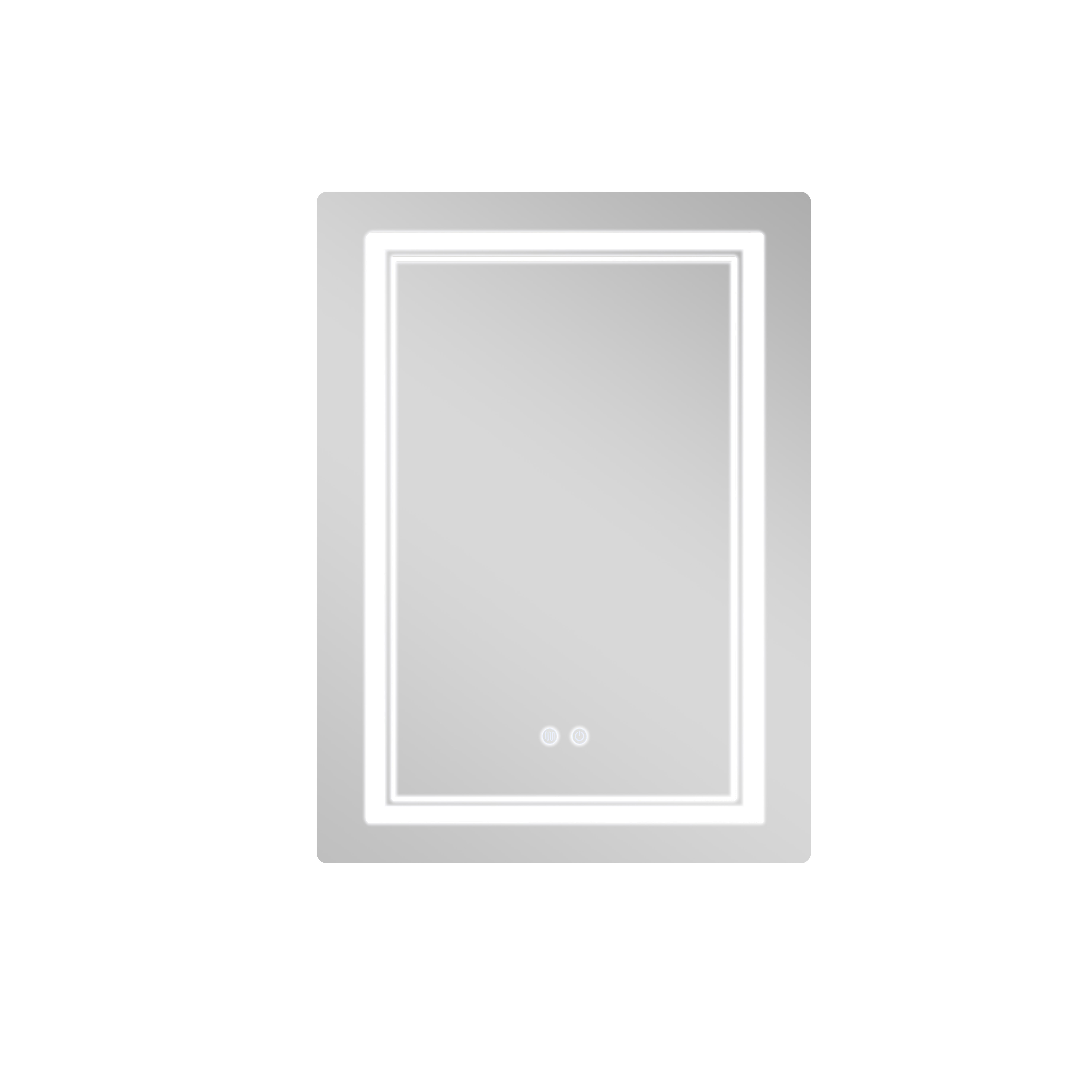 Зеркало Qtap Cardinal (CA2) 600х800 с LED-подсветкой Touch, с антизапотеванием, с диммером, рег. темп. цвета (3000-6500K) QT0478C608048453 — фото3