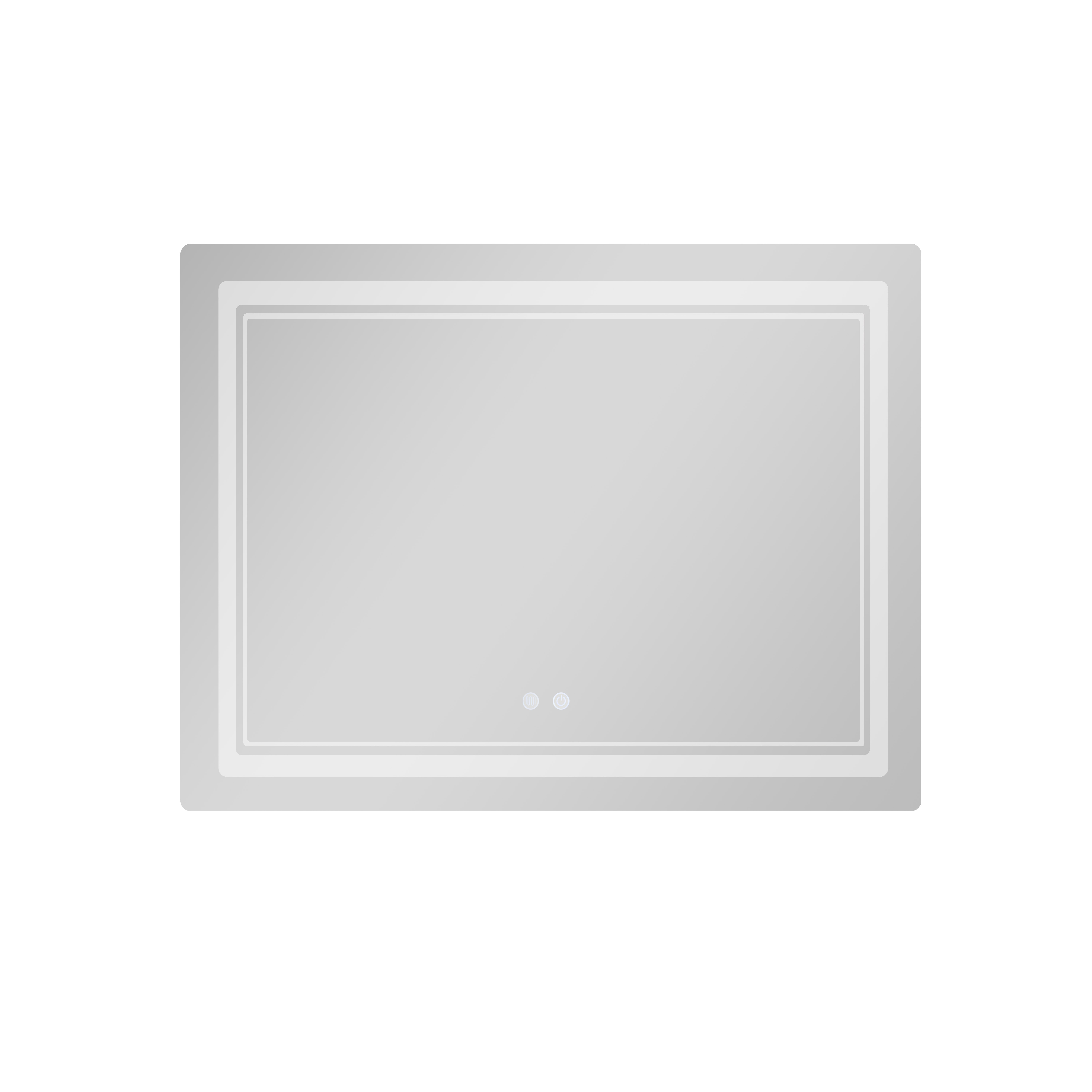 Дзеркало Qtap Cardinal (CA2) 1000х800 з LED-підсвічуванням Touch, з антизапотіванням, з димером, рег. темп. кольору (3000-6500K) QT0478C1008048455 — фото3