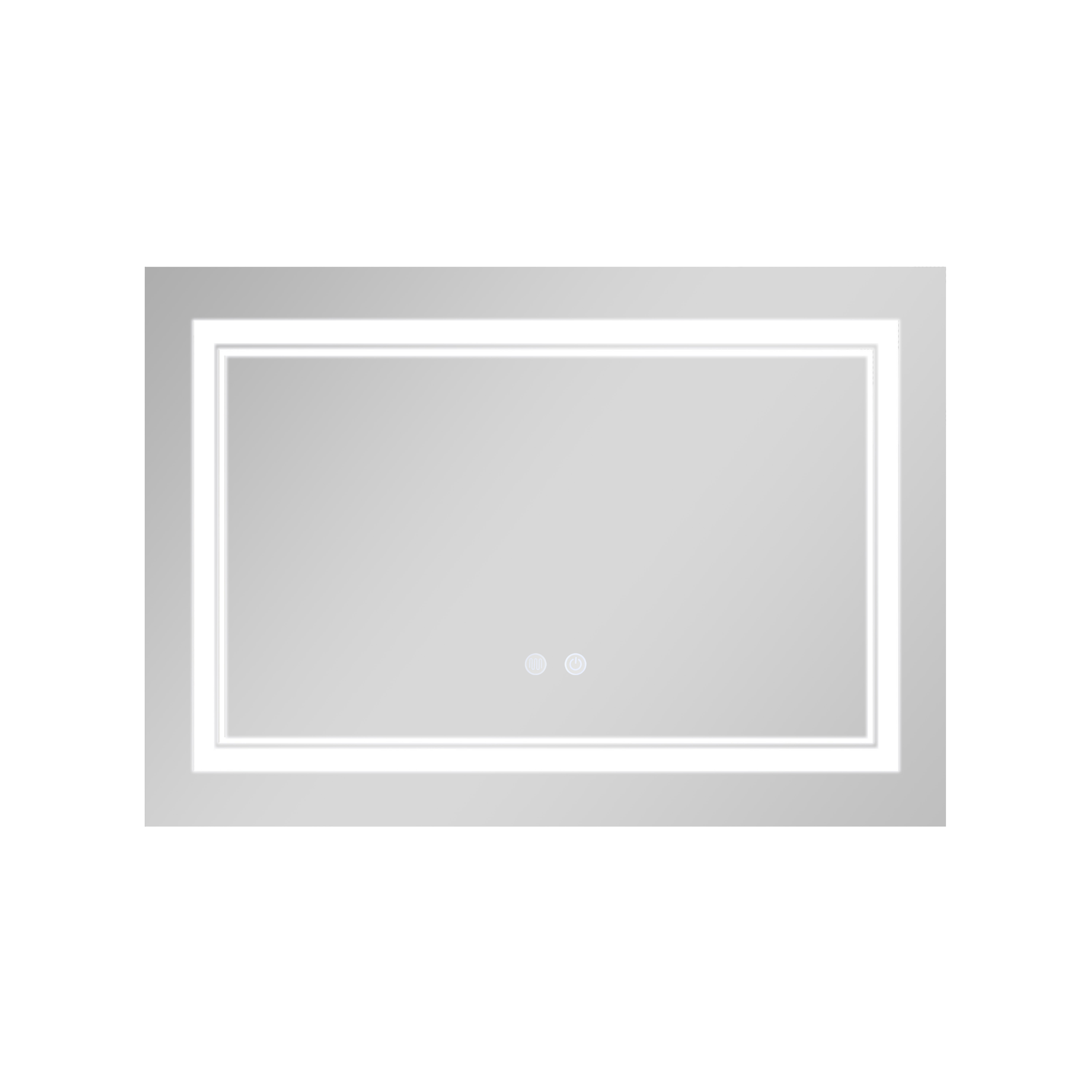 Зеркало Qtap Cardinal (CA1) 800х600 с LED-подсветкой Touch, с антизапотеванием, с диммером, рег. темп. цвета (3000-6500K) QT0478C8060 — фото4