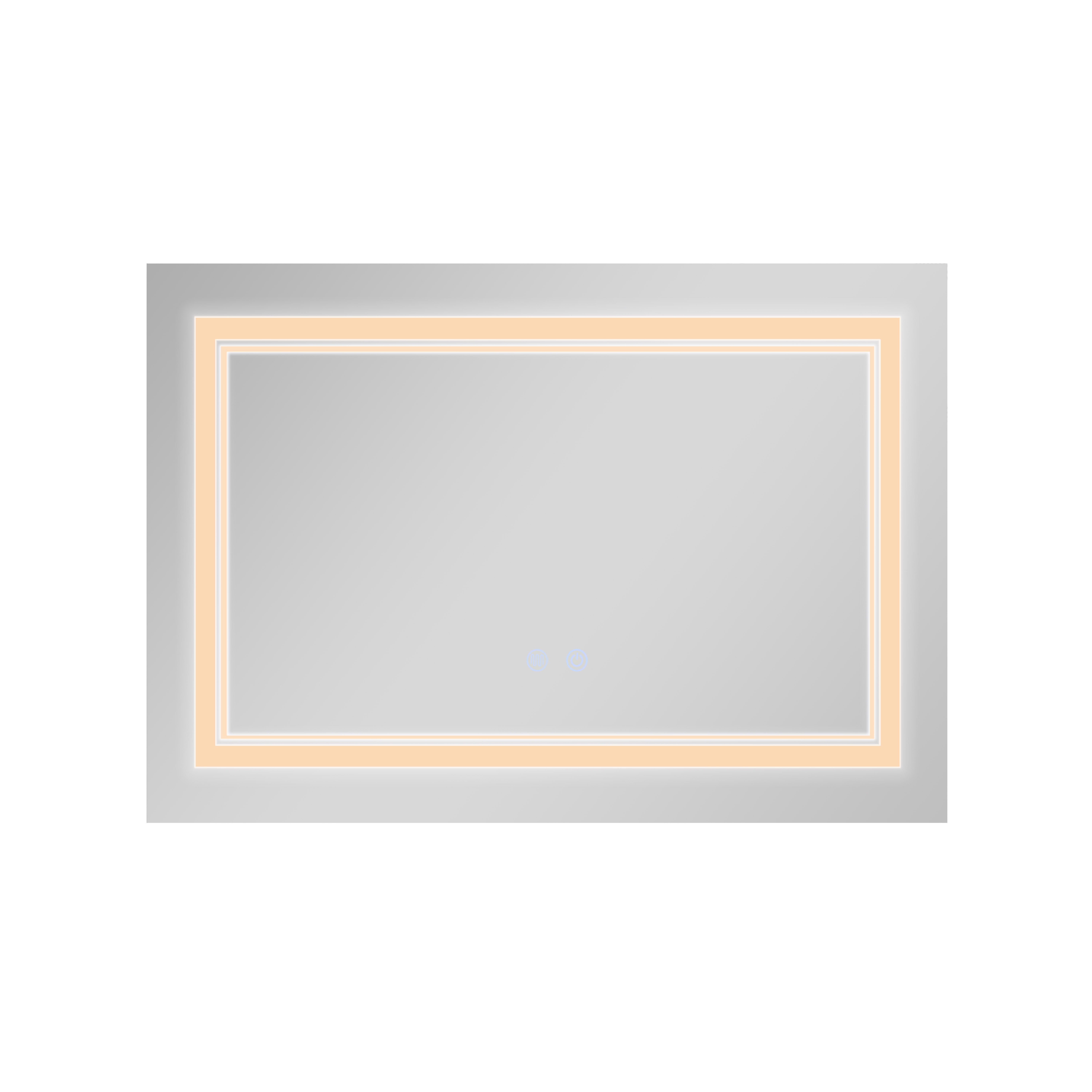 Зеркало Qtap Cardinal (CA1) 800х600 с LED-подсветкой Touch, с антизапотеванием, с диммером, рег. темп. цвета (3000-6500K) QT0478C8060 — фото5