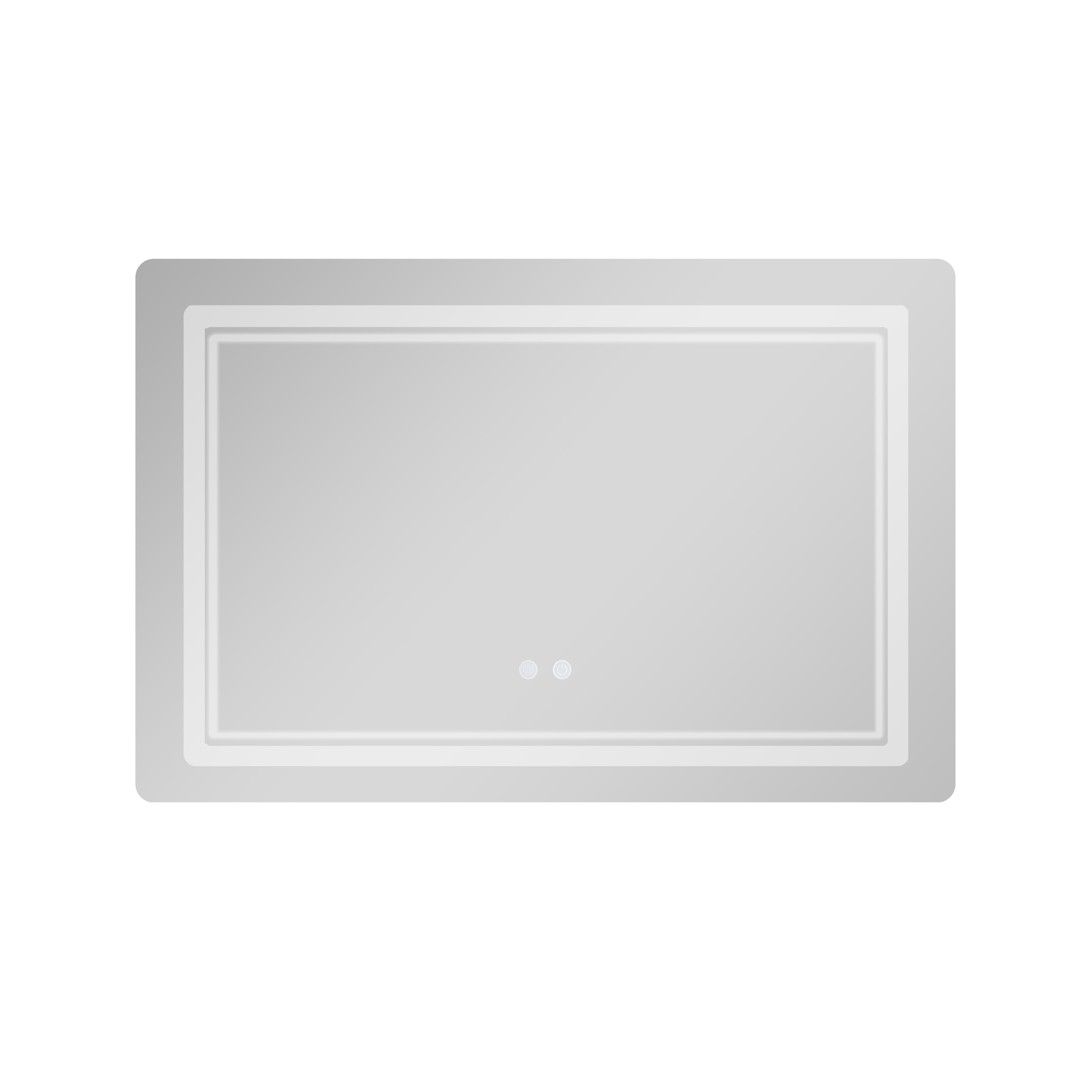 Зеркало Qtap Cardinal (CA2) 800х600 с LED-подсветкой Touch, с антизапотеванием, с диммером, рег. темп. цвета (3000-6500K) QT0478C806048457 — фото3