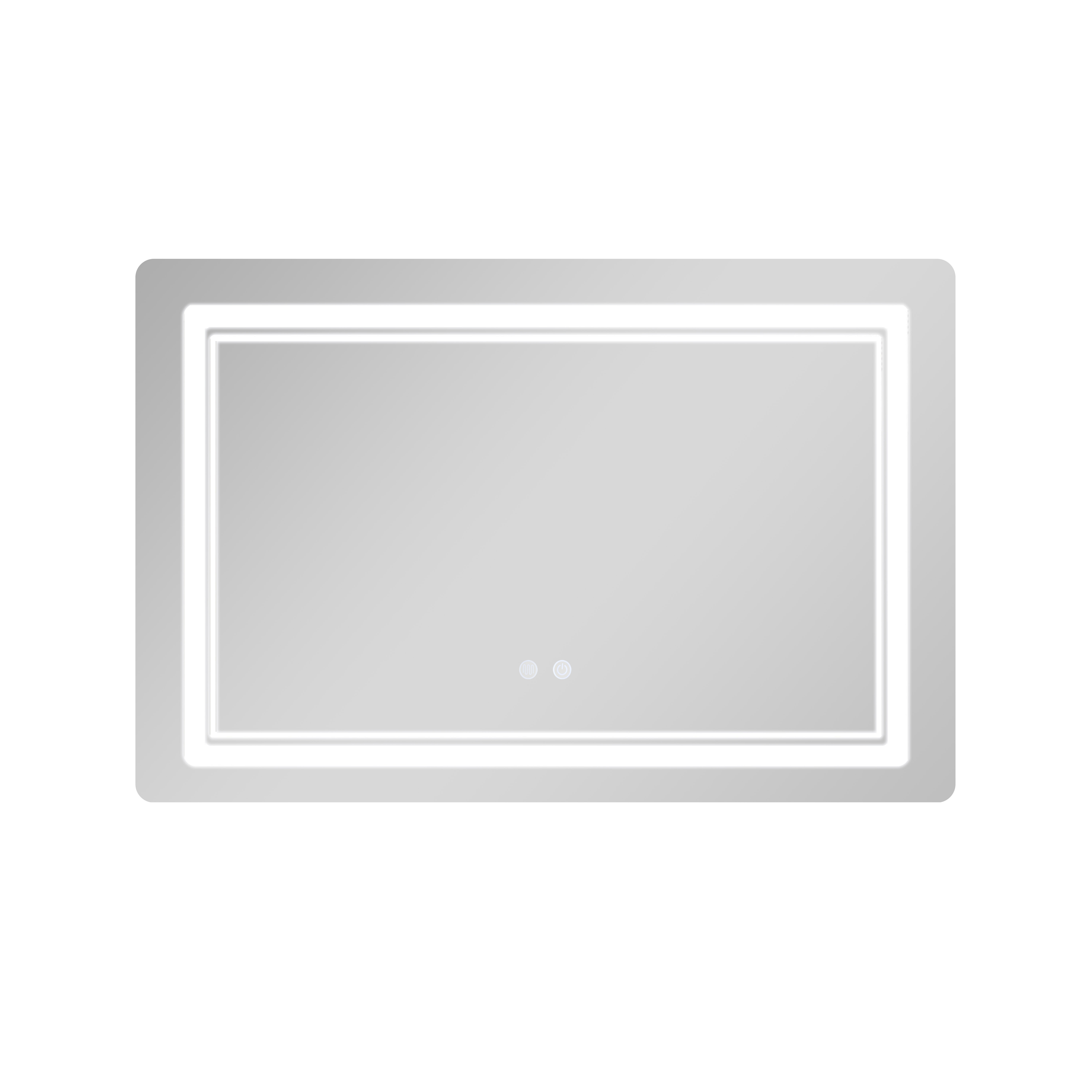 Зеркало Qtap Cardinal (CA2) 800х600 с LED-подсветкой Touch, с антизапотеванием, с диммером, рег. темп. цвета (3000-6500K) QT0478C806048457 — фото4