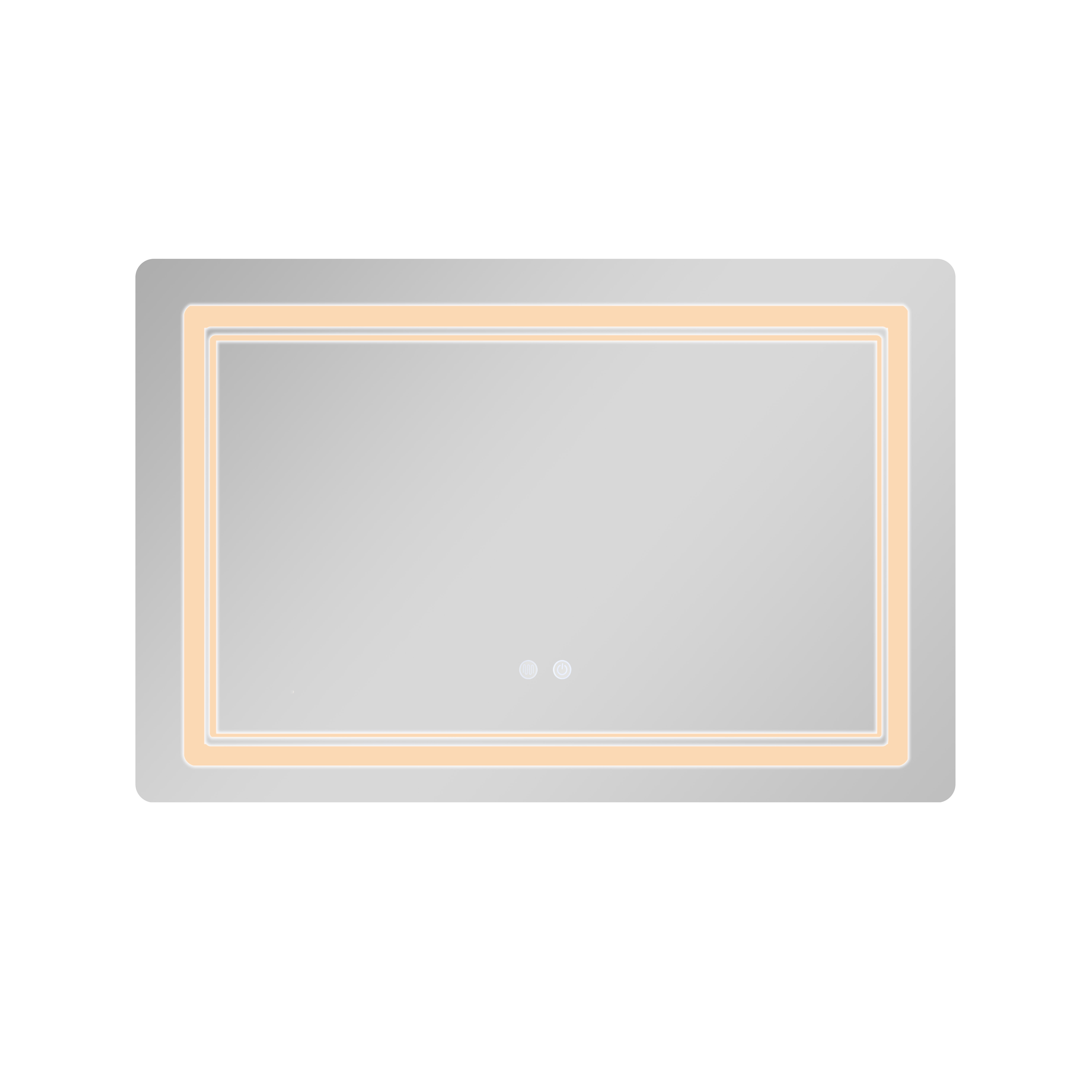 Зеркало Qtap Cardinal (CA2) 800х600 с LED-подсветкой Touch, с антизапотеванием, с диммером, рег. темп. цвета (3000-6500K) QT0478C806048457 — фото5