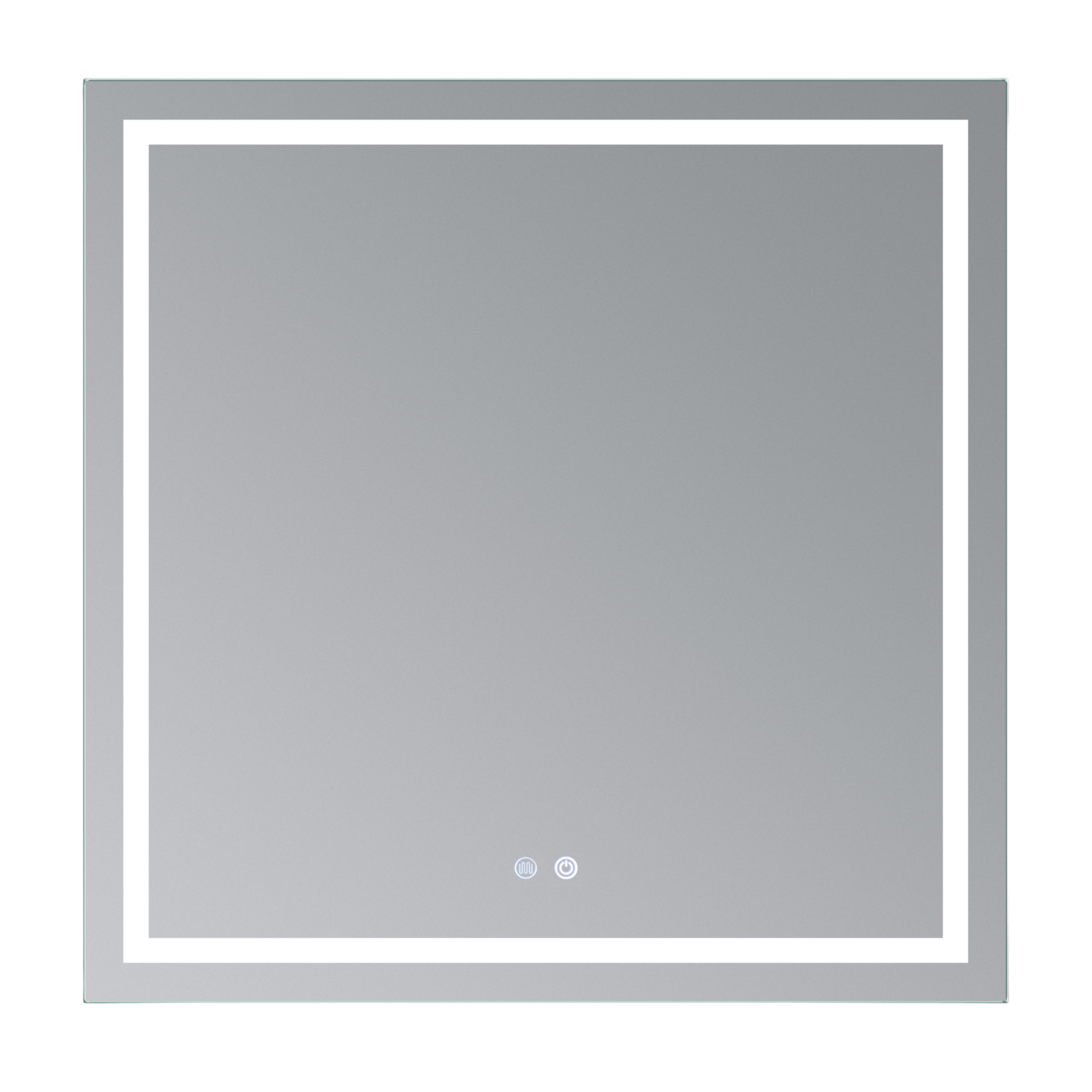 Дзеркало Qtap Mideya (MI1) 800x800 з LED-підсвічуванням Touch, з антизапотіванням, димером, рег. яскравості QT2078NCF808048477 — фото3