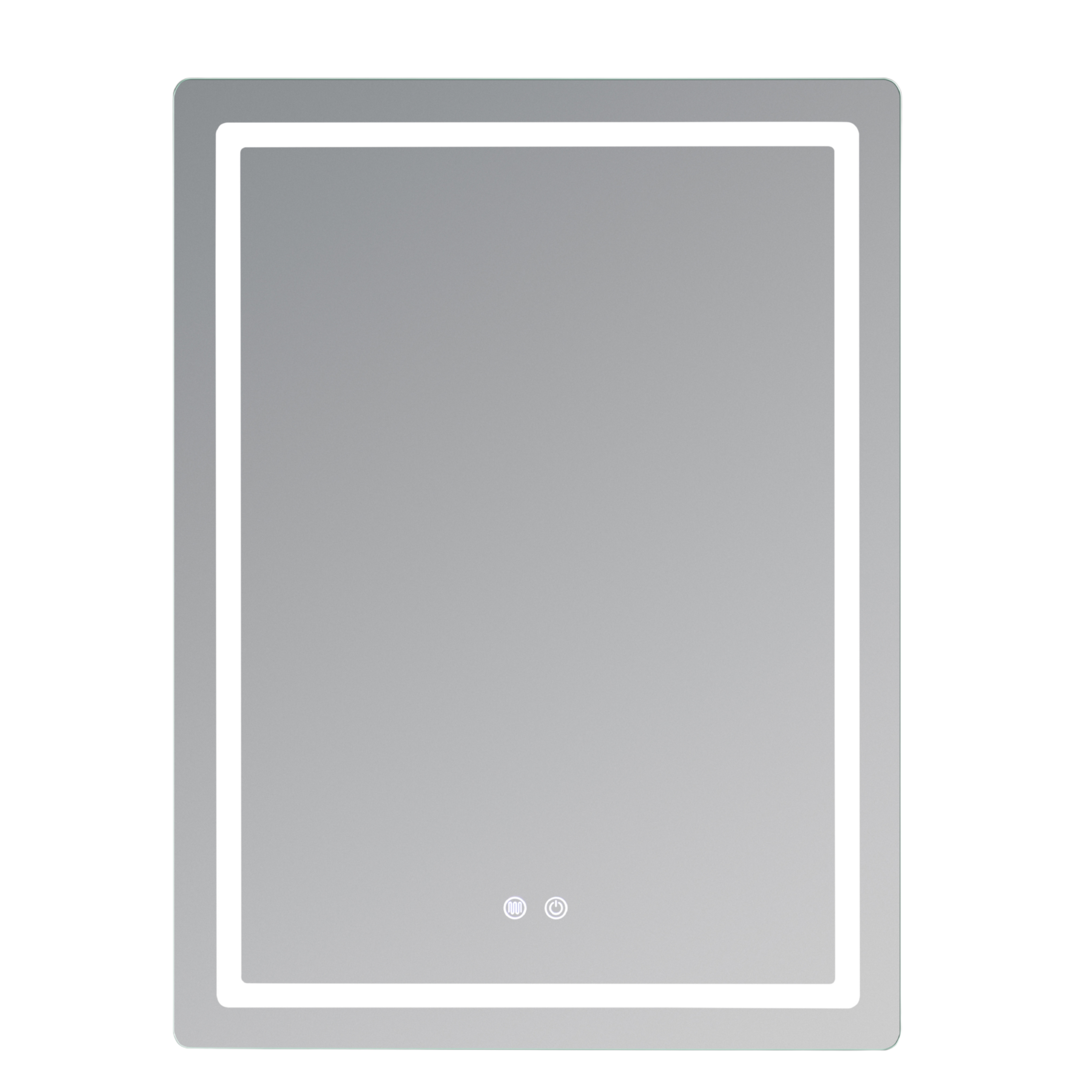 Дзеркало Qtap Mideya (MI2) 600х800 з LED-підсвічуванням Touch, з антизапотіванням, димером, рег. яскравості QT2078F6080 — фото3