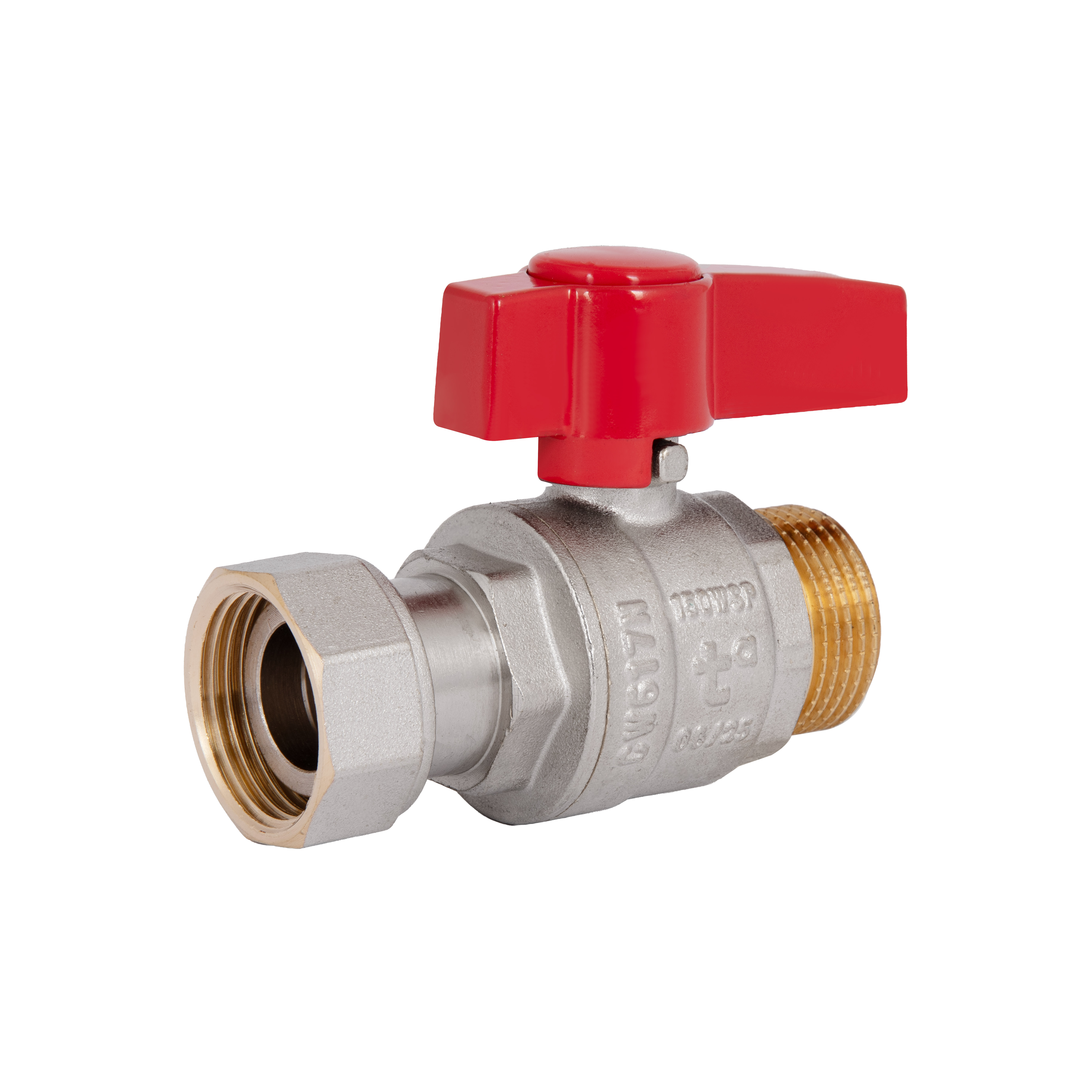 Кран кульовий Thermo Alliance Standart 3/4"ВЗ прямий, PN40, з накидною гайкою TAS261W20