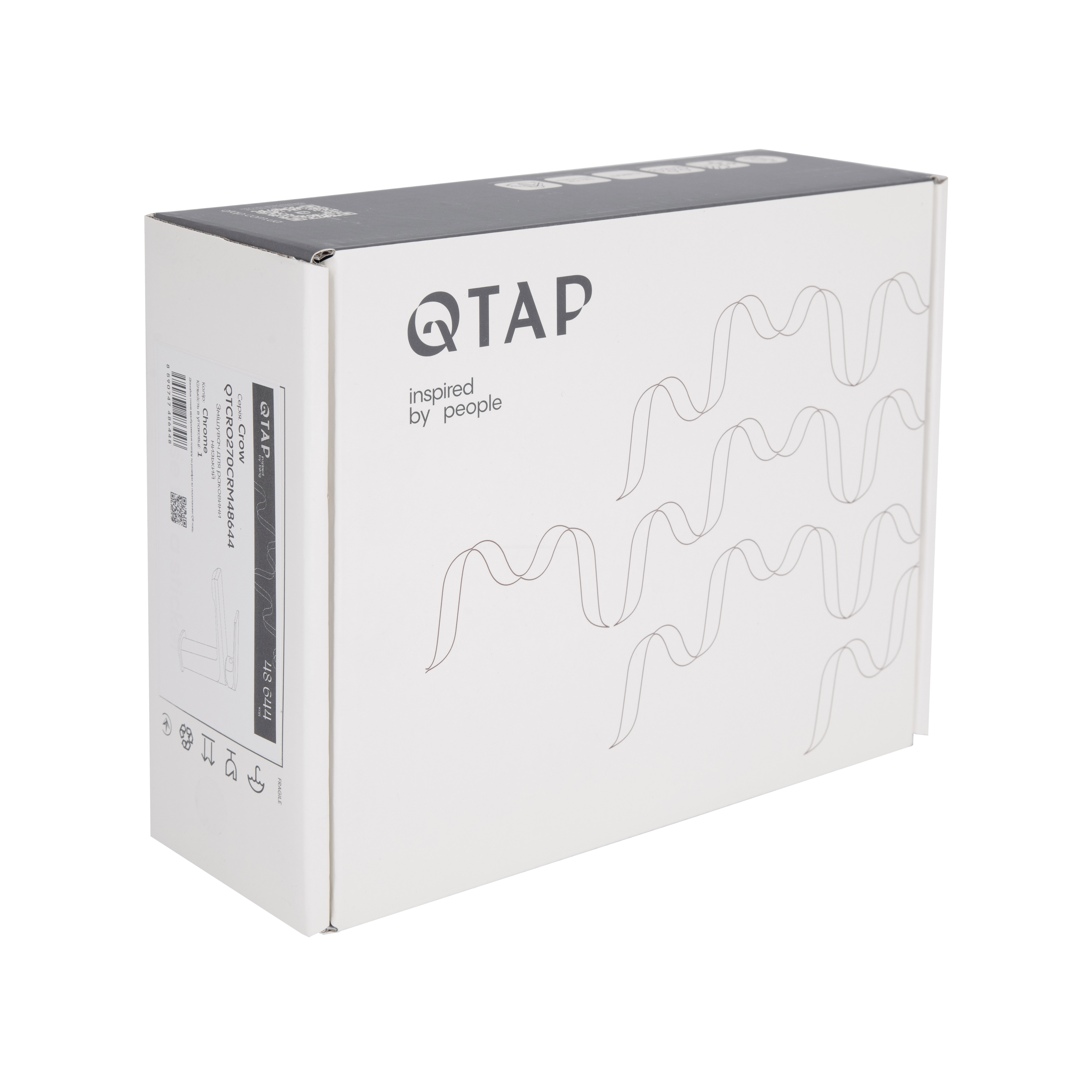 Змішувач для раковини низький Qtap Crow  QTCRO270CRM48644 Chrome — фото8
