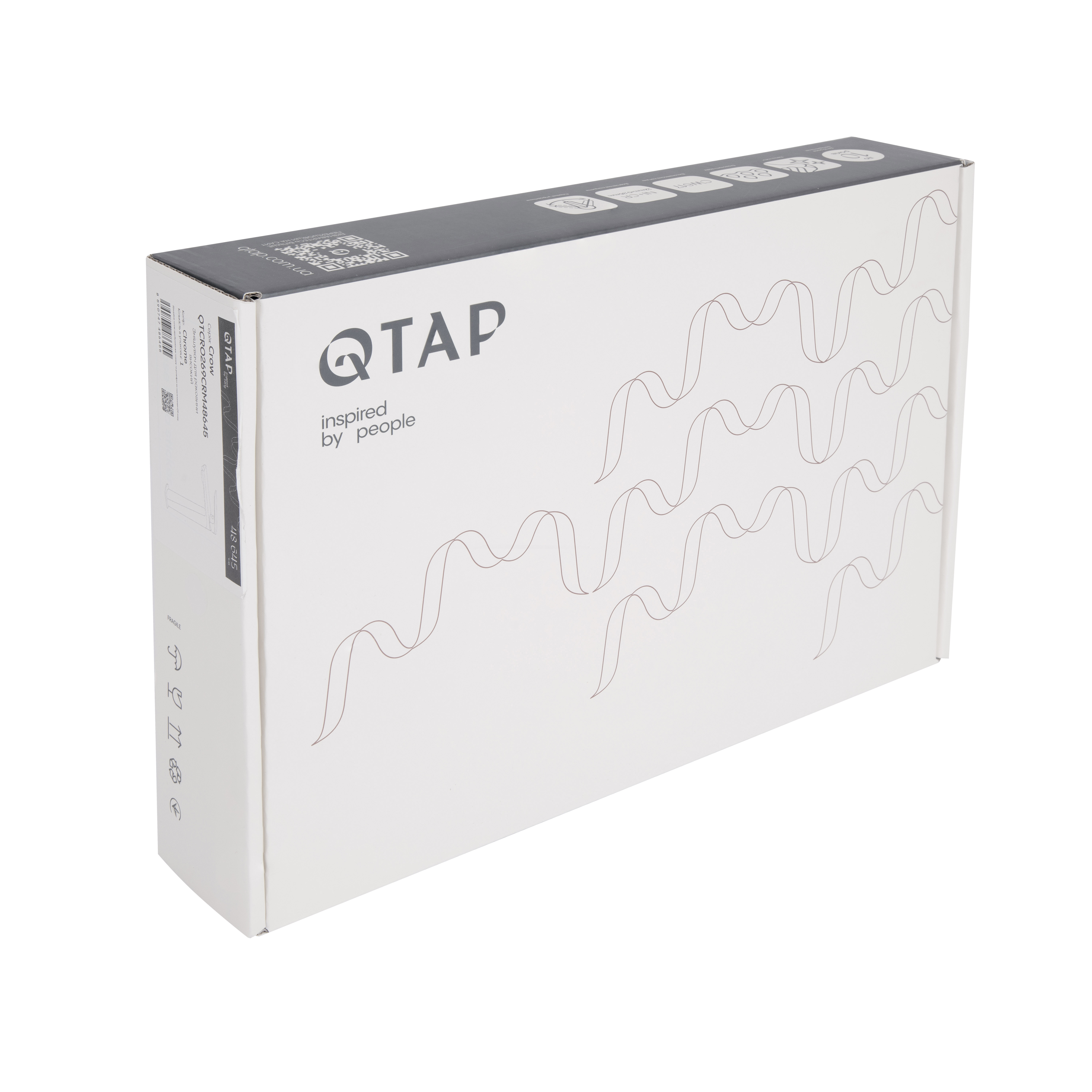 Змішувач для раковини високий Qtap Crow  QTCRO269CRM48645 Chrome — фото8