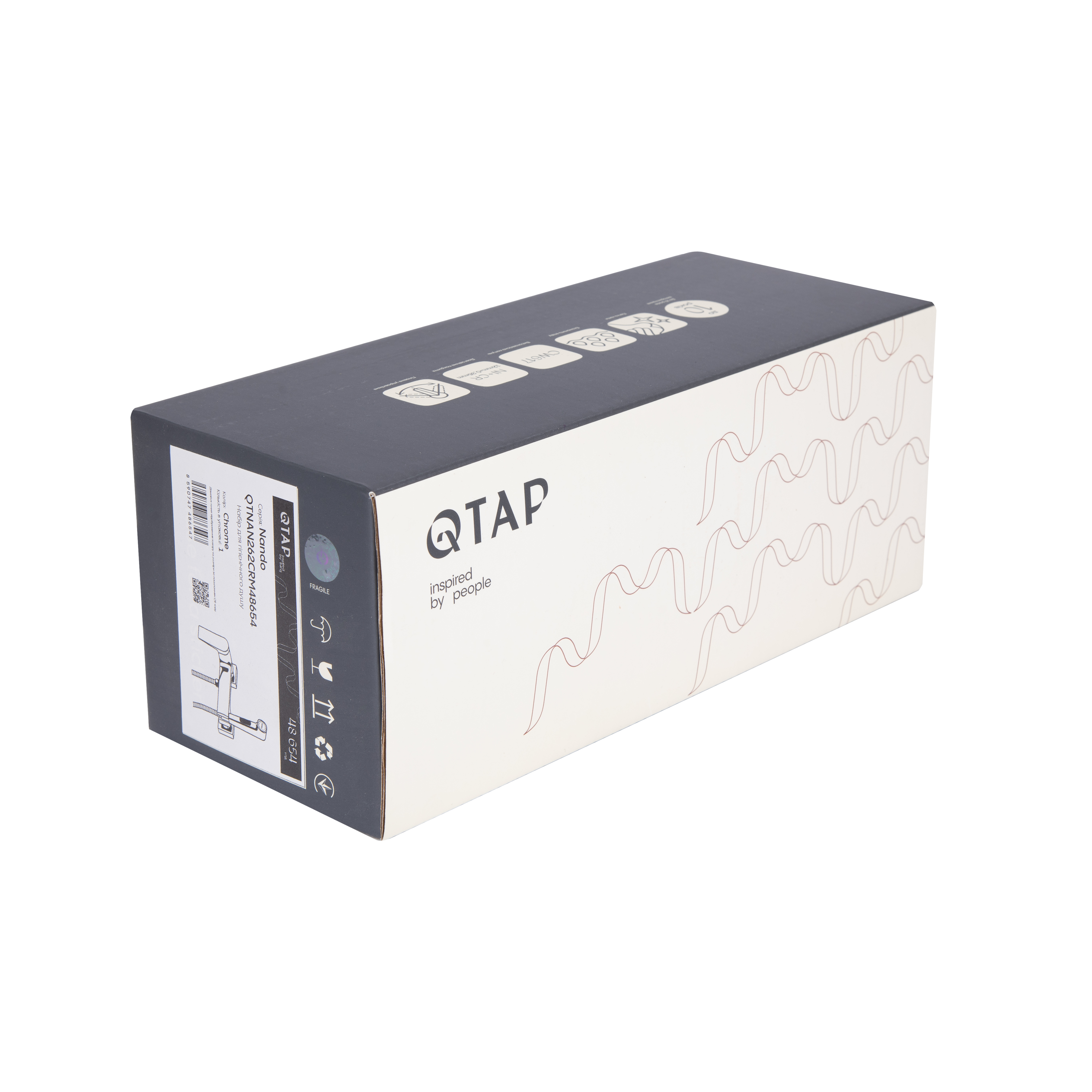 Набір для гігієнічного душу Qtap Nando  QTNAN262CRM48654 Chrome — фото8