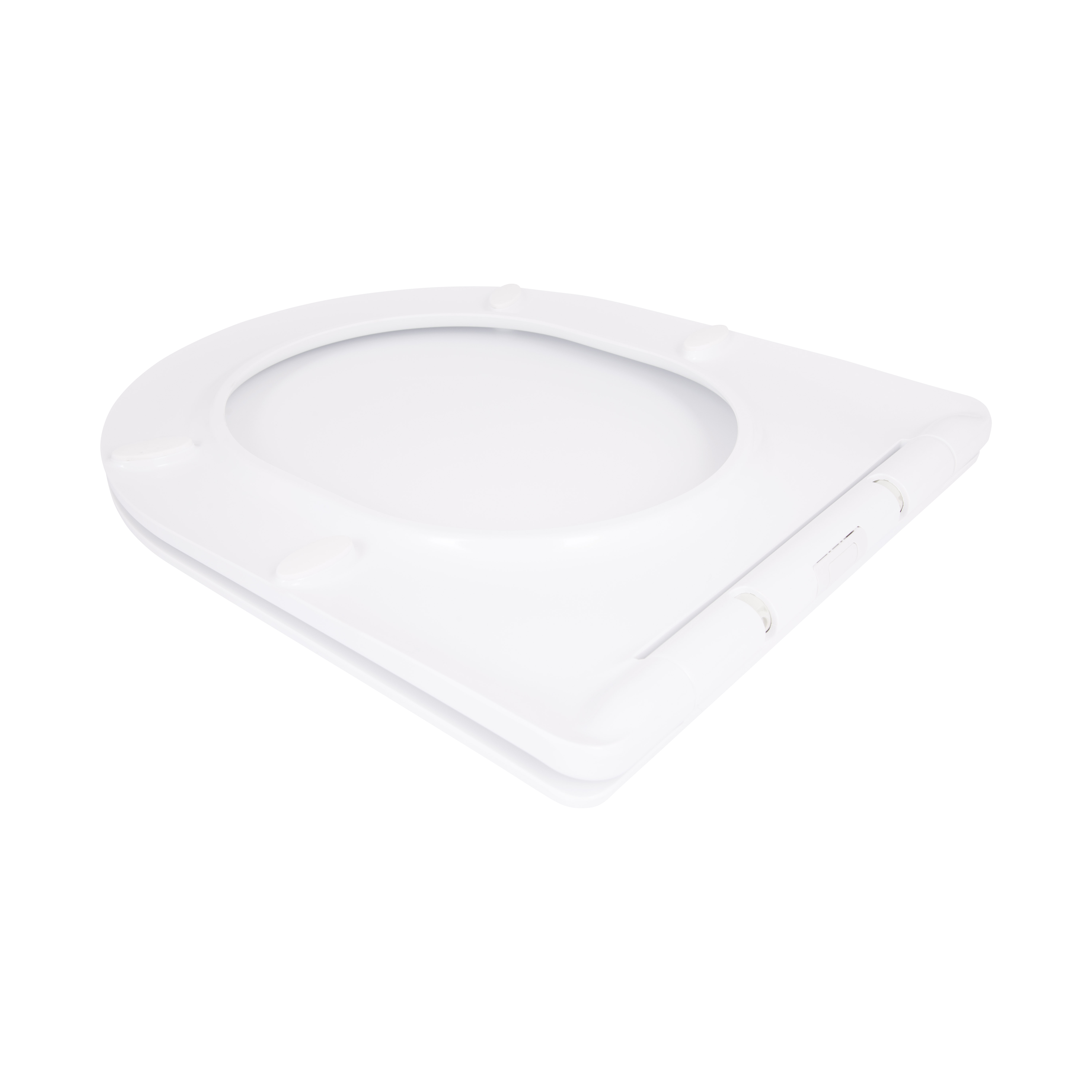 Qtap Сиденье для унитаза (Jay 640, Swan 640) 422x360x30 мм, White, с микролифтом, Slim Duroplast, Quick Release QTSC179W48699 — фото3