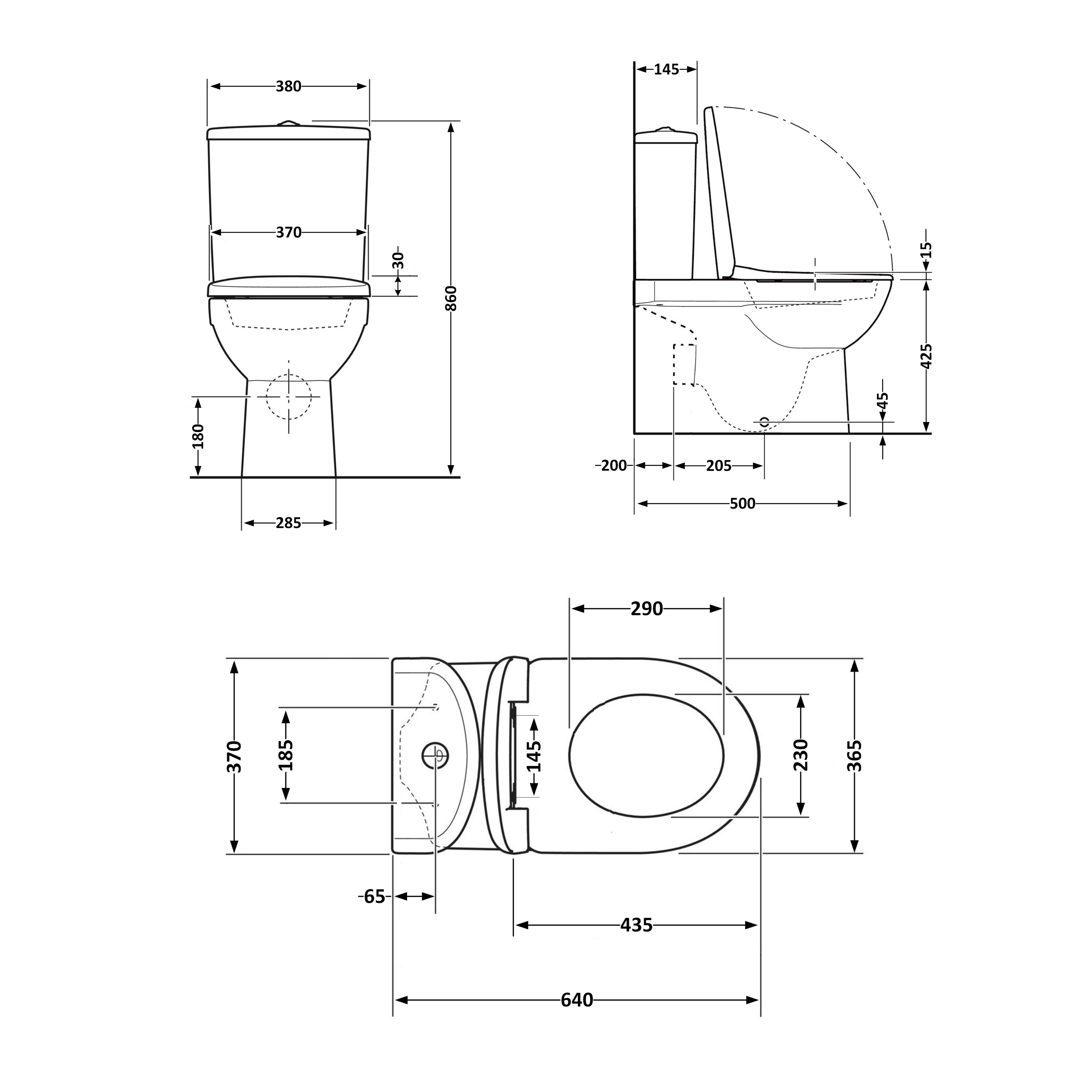 Унітаз підлоговий Qtap Swan Eco Ultra Quiet з сидінням Soft-close 640x360x835 мм QTSWA27W48748 White — фото2