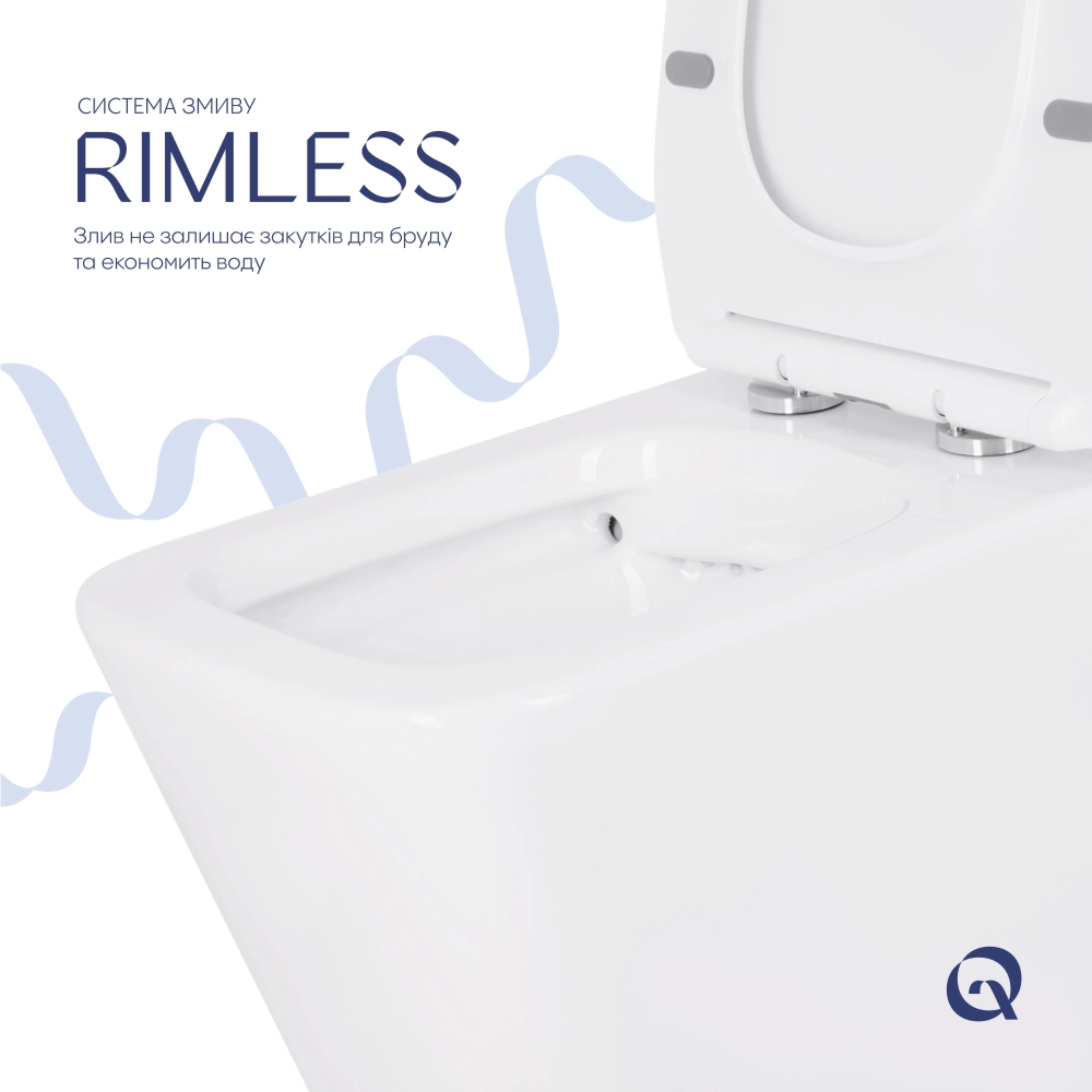 Унітаз підлоговий Qtap Crow Eco безобідковий з сідінням Soft-close QTCRO27W48750 — фото6