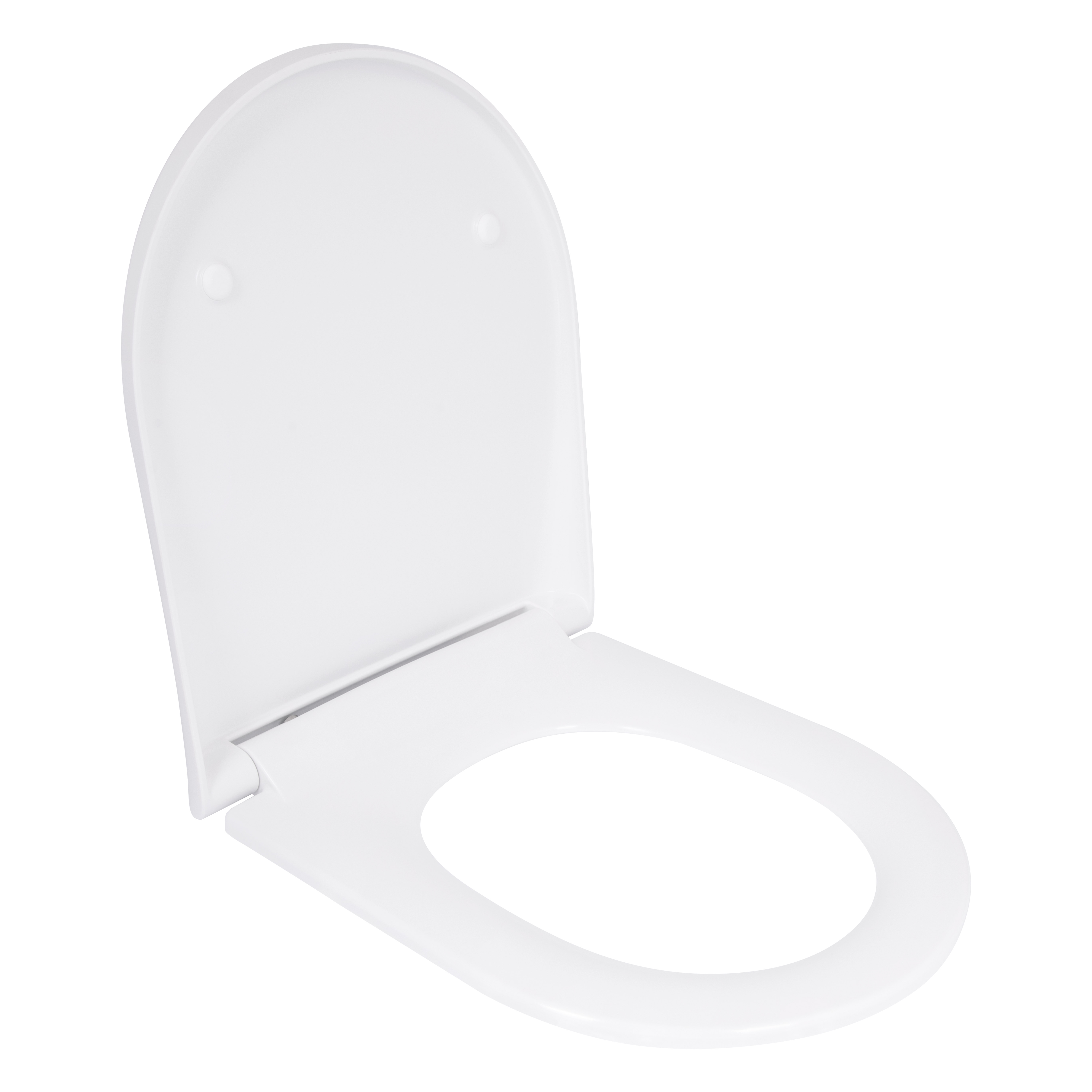 Qtap Сиденье для унитаза (Robin 490, Scorpio 490) 430x363x60 мм, White, с микролифтом, Slim Duroplast, MagLock QTSC179W48915 — фото3
