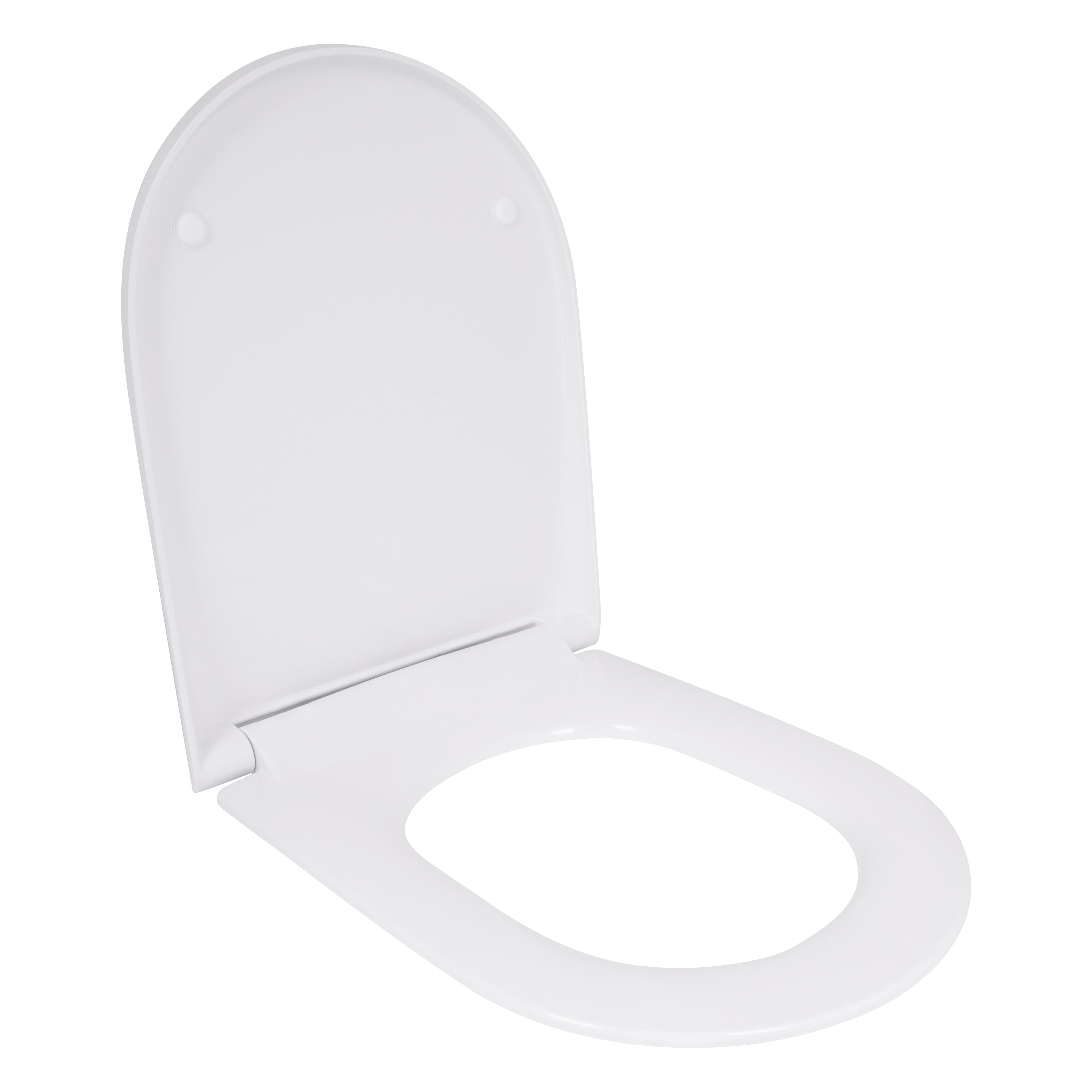Qtap Сиденье для унитаза (Robin 520, Scorpio 520) 465x363x60 мм, White, с микролифтом, Slim Duroplast, MagLock QTSC179W48916 — фото3