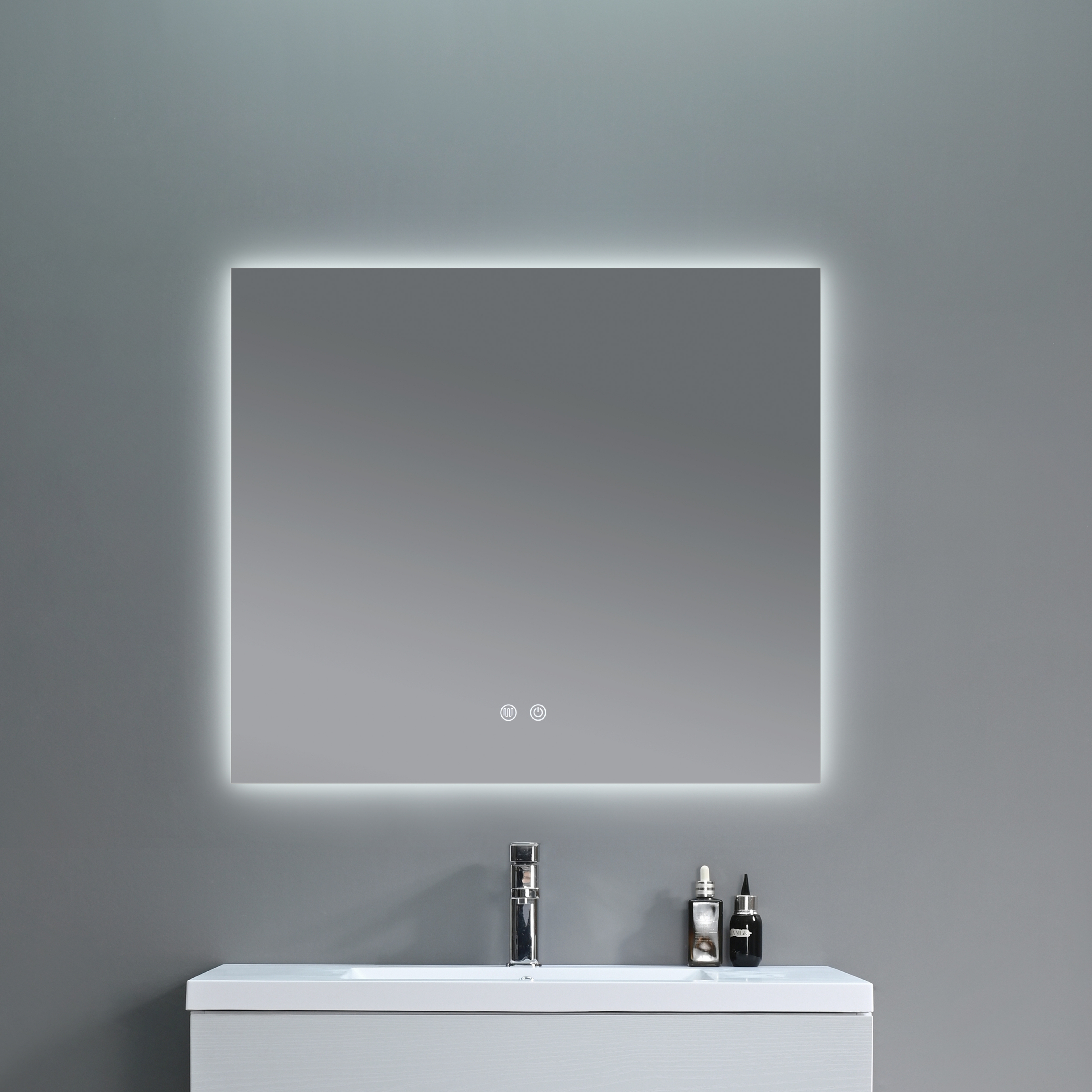 Дзеркало Qtap Taurus (TA1) 800×600 мм з LED-підсвічуванням Touch, з антизапотіванням, з димером, рег. темп. кольору (3000-6500K) QTTAU8006004895 — фото8