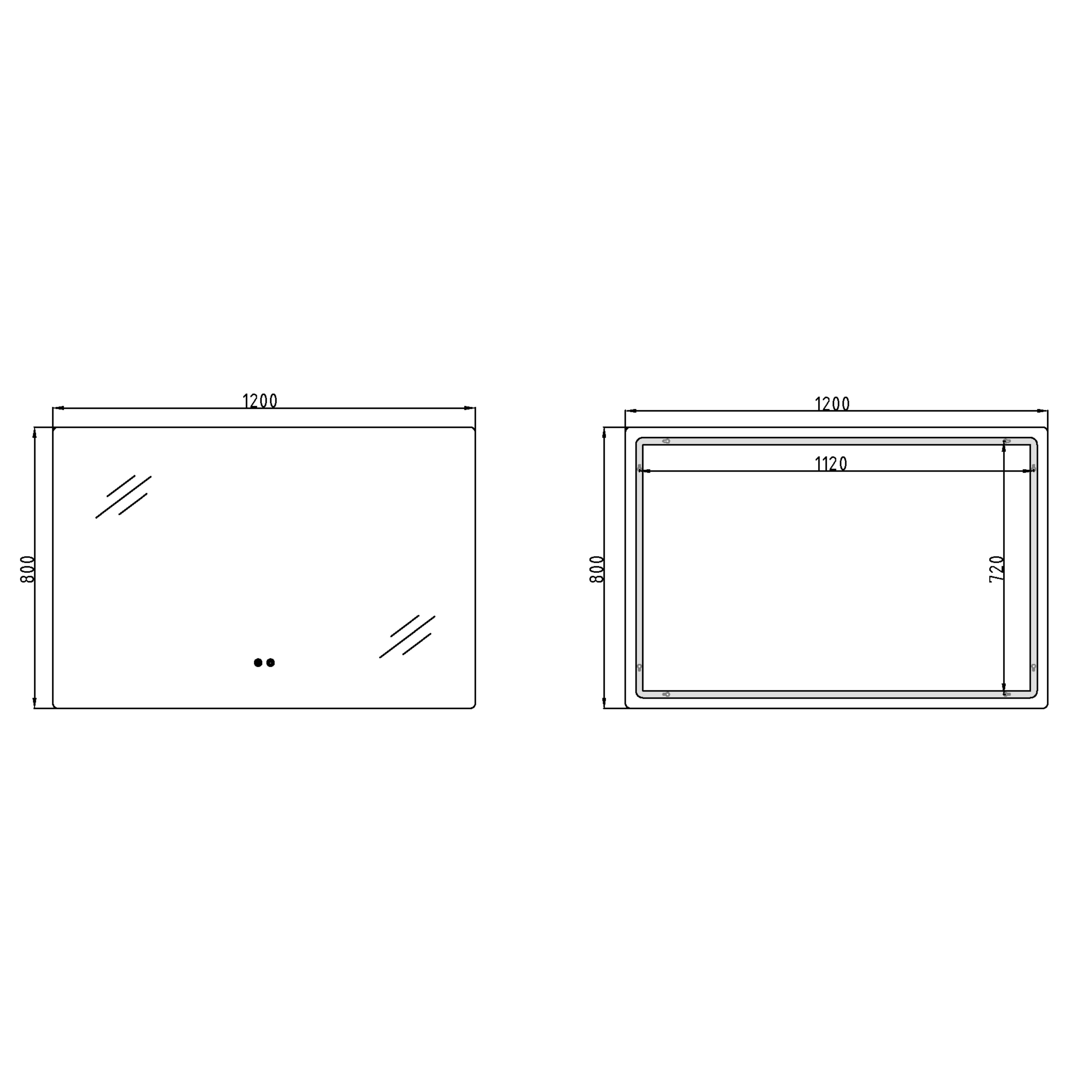 Дзеркало Qtap Taurus (TA2) 1200×800 мм з LED-підсвічуванням Touch, з антизапотіванням, з димером, рег. темп. кольору (3000-6500K) QTTAU120080048960 — фото2