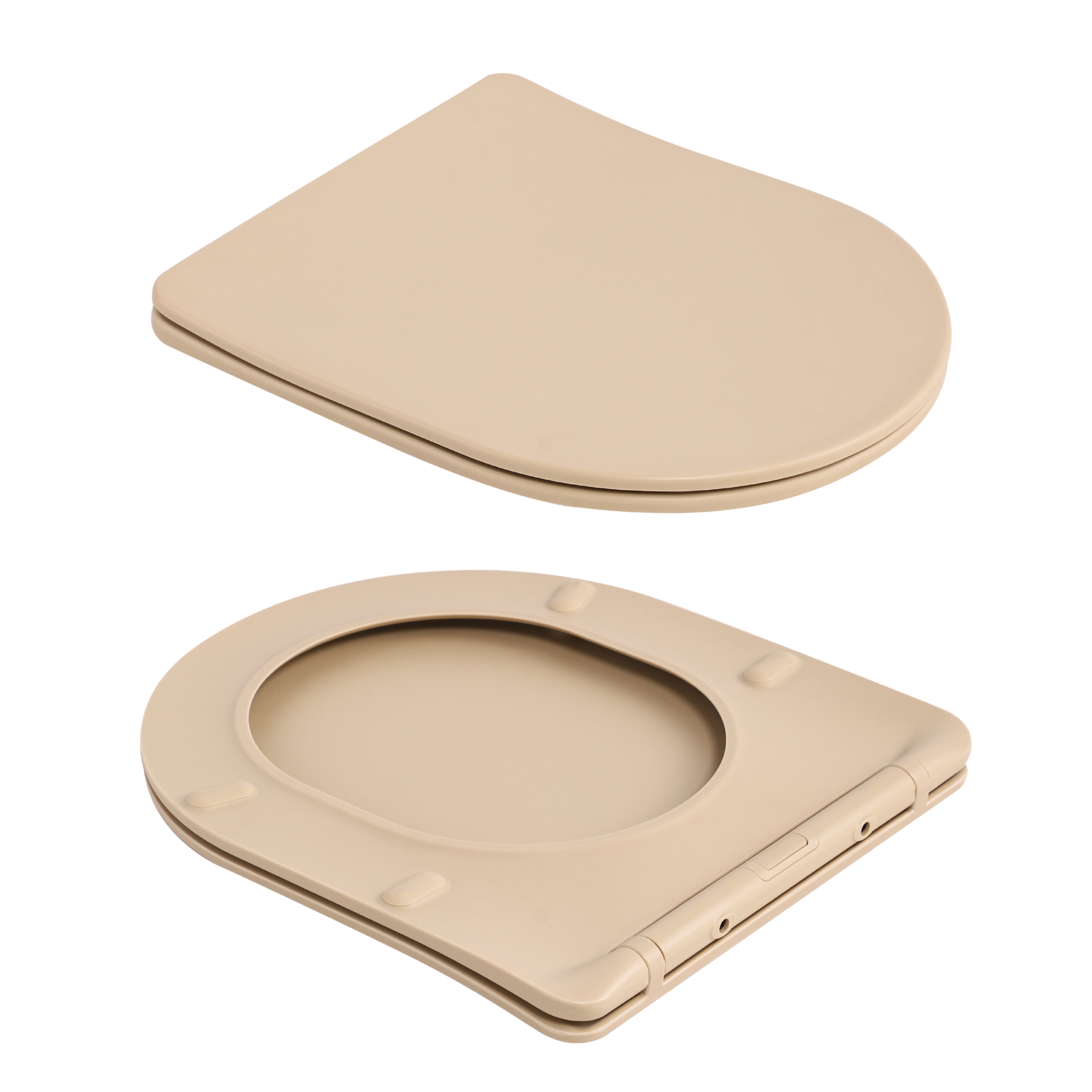 Унітаз підвісний Qtap Robin Ultra Quiet 520×365×340 мм, Beige, з сидінням Slim Duroplast / Soft-close / Quick Release QTROB26SB48997 — фото8