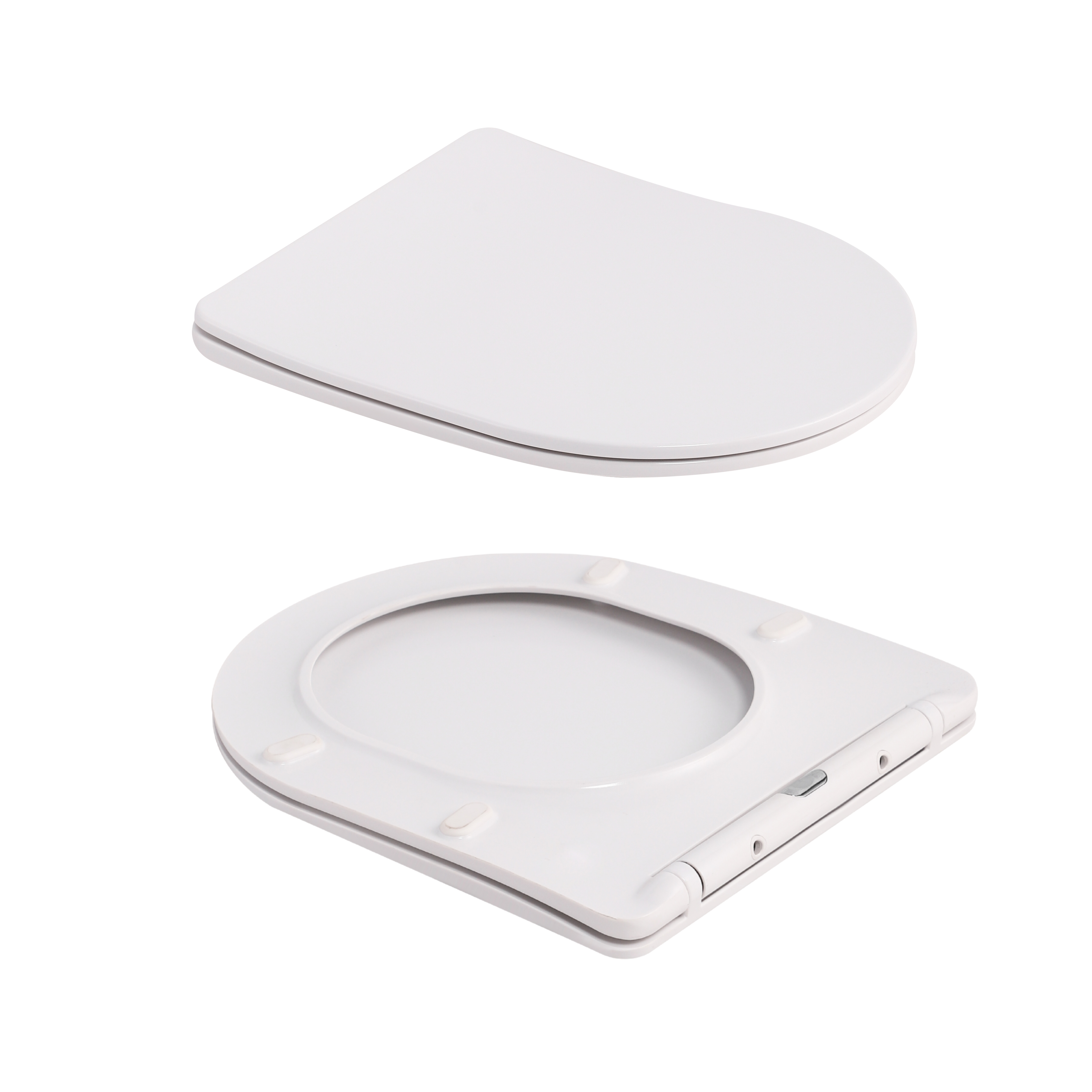 Унітаз підвісний Qtap Robin Ultra Quiet 520×365×340 мм, Marble, з сидінням Slim Duroplast / Soft-close / Quick Release QTROB26MR48998 — фото8