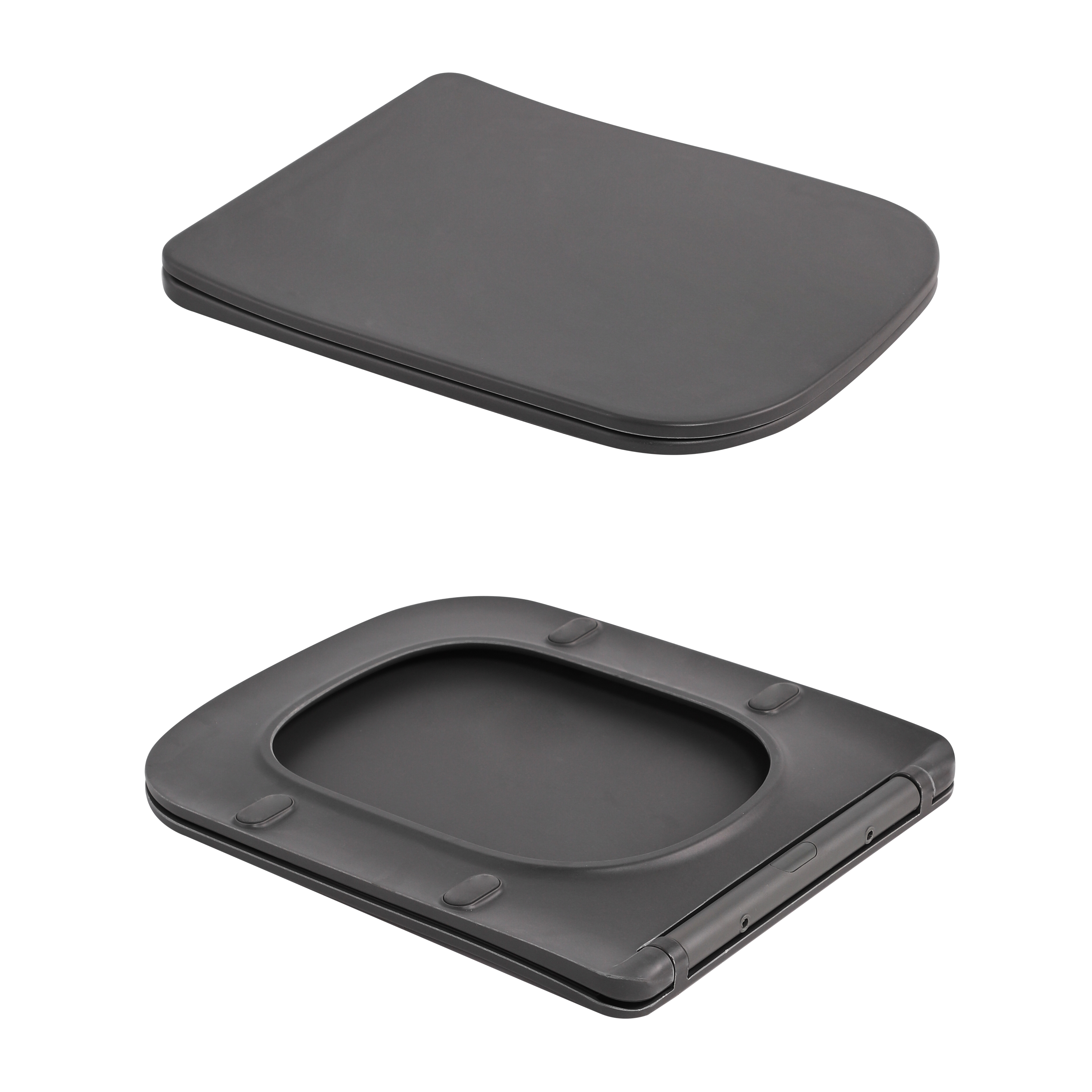 Унітаз підвісний Qtap Tern Ultra Quiet 520×345×325 мм, Anthracite, з сидінням Slim Duroplast / Soft-close / Quick Release QTTER26AN48999 — фото8