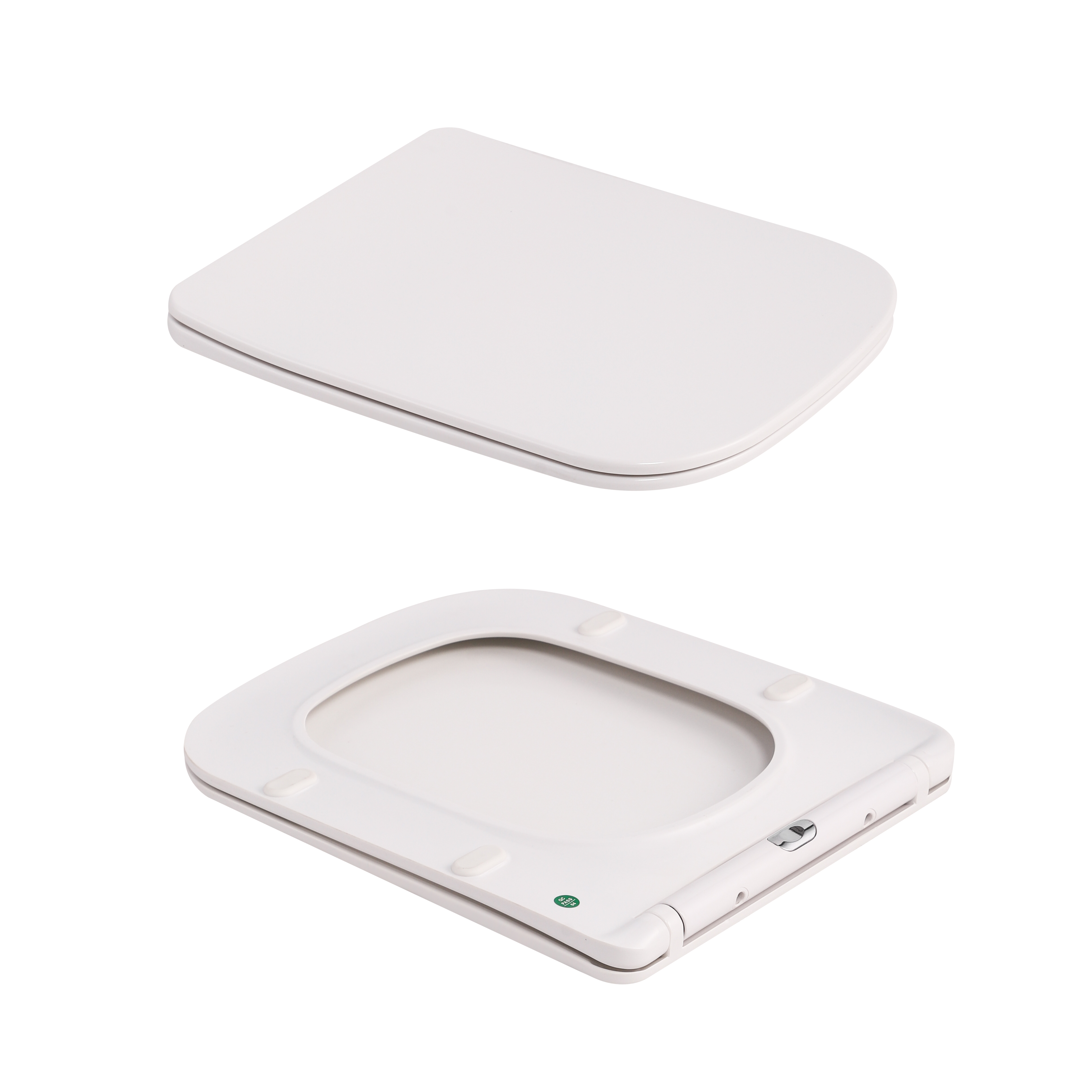 Унітаз підвісний Qtap Tern Ultra Quiet 520×345×325 мм, Marble, з сидінням Slim Duroplast / Soft-close / Quick Release QTTER26MR49002 — фото8