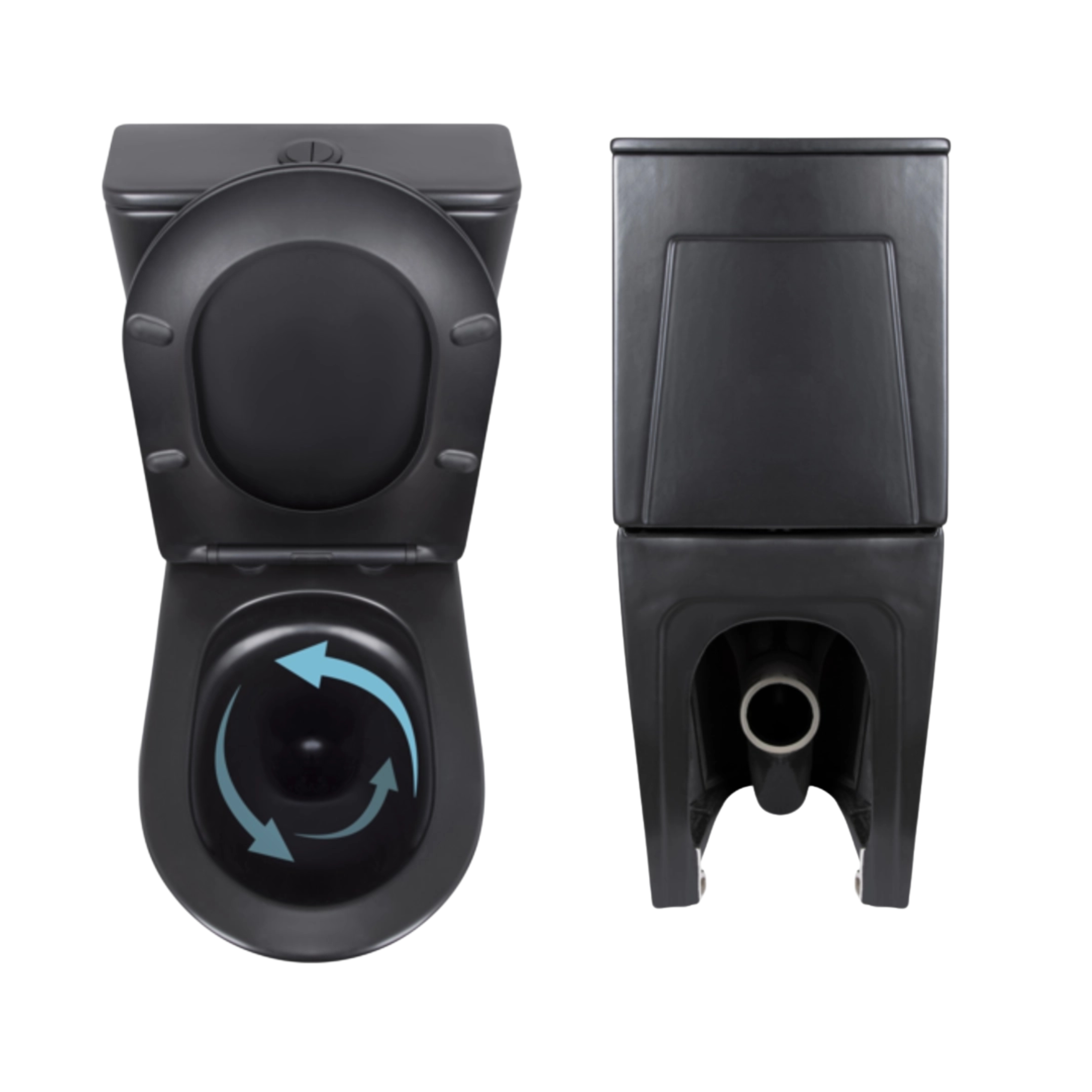 Комплект 2 в 1: унитаз напольный Qtap Scorpio Matt Black QT14226088AMB + набор гигиенического душа Lidz Aria Black LDARI110BLA43394 — фото5