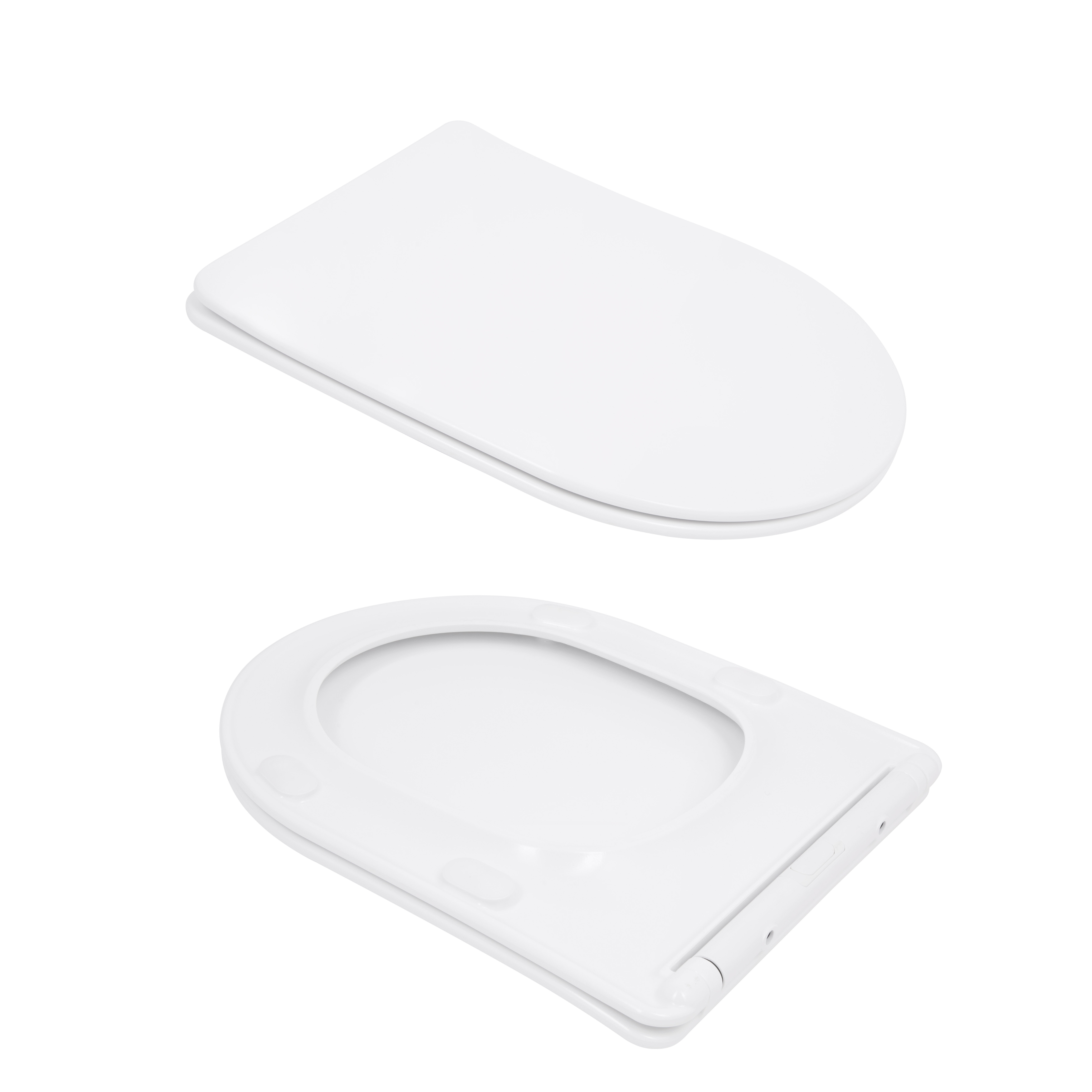 Унітаз підлоговий Qtap Leo Ultra Quiet 620×355×790 мм з сидінням Soft-close, White QTLEO27W49261 — фото8