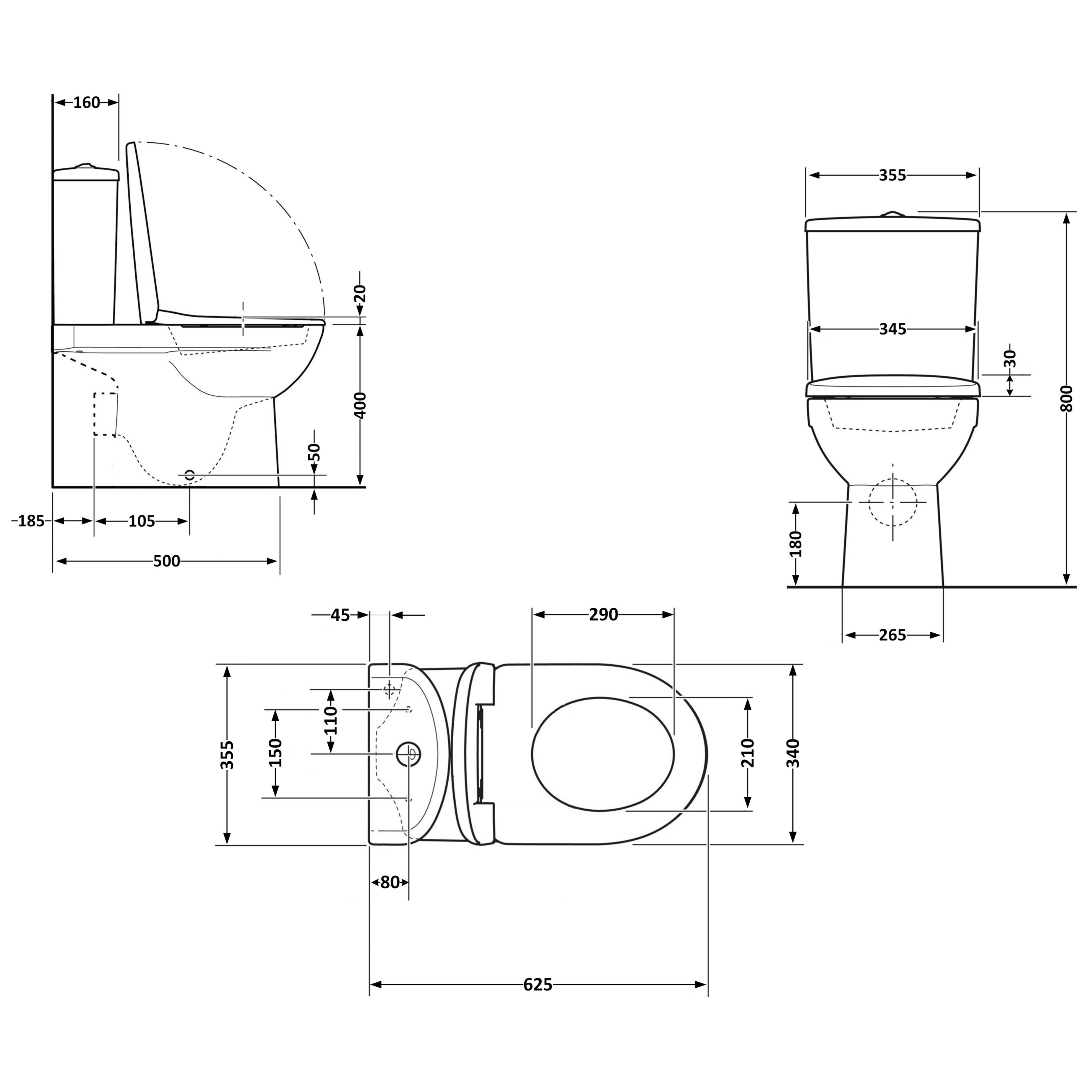 Унітаз підлоговий Qtap Aquarius Ultra Quiet 620×355×790 мм з сидінням Soft-close, White QTAQAW27W49262 — фото2