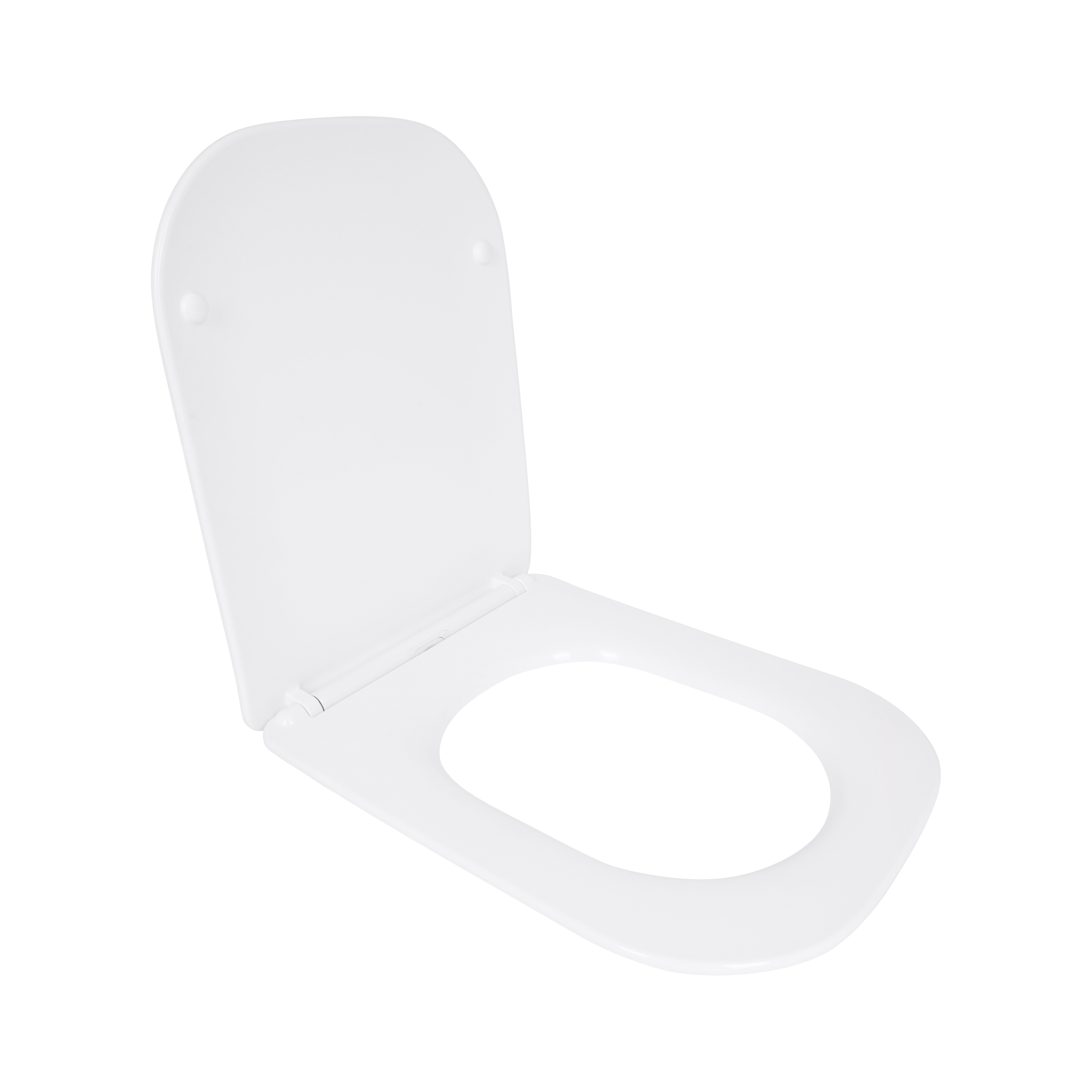 Сидіння для унітазу Qtap (Stork, Aquarius 630) 420x336x22 мм, White, з мікроліфтом, Slim Duroplast, Quick Release QTSC179W49263 — фото3