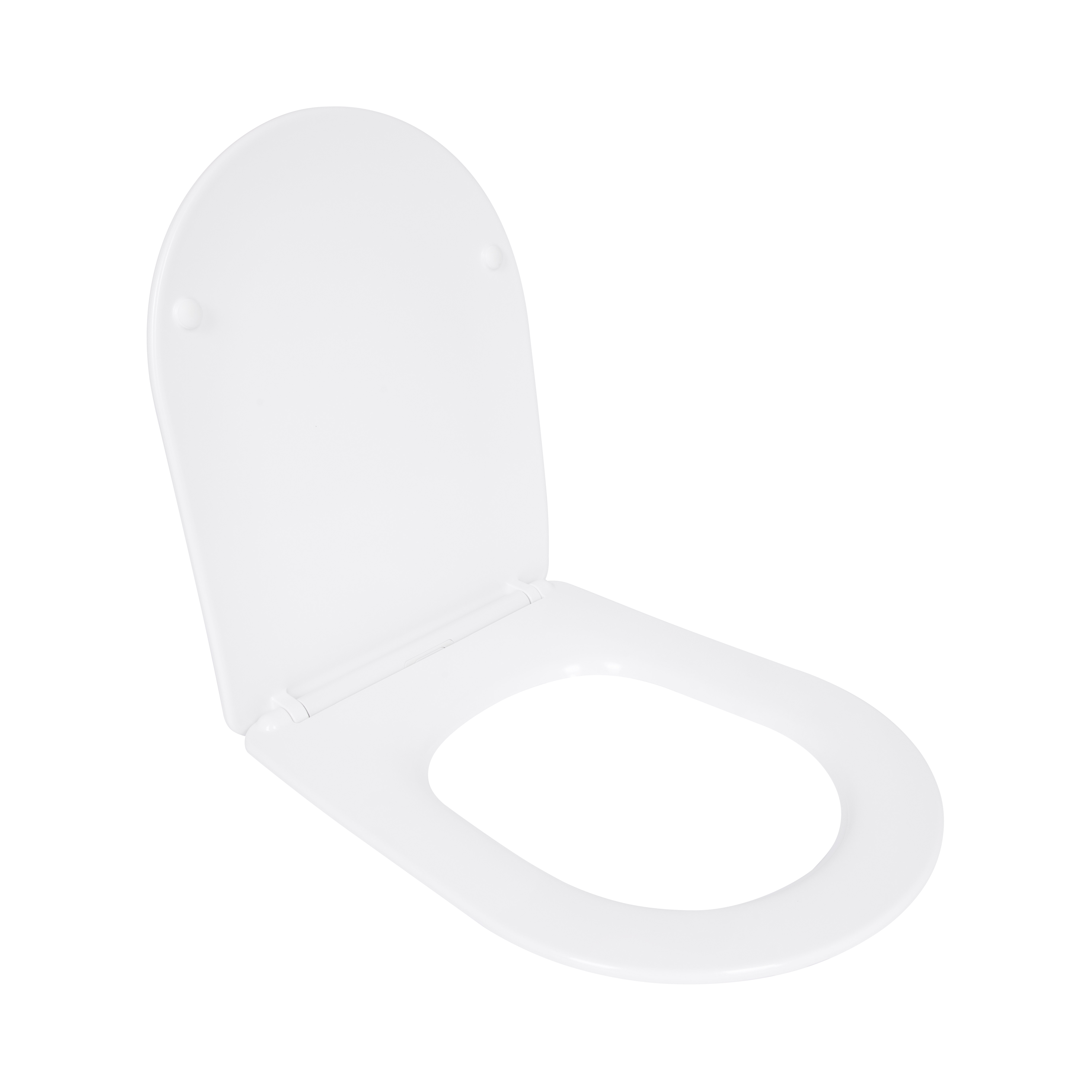 Сиденье для унитаза Qtap (Evia, Arvin, Leo 630) 410x330x22 мм, White, с микролифтом, Slim Duroplast, Quick Release QTSC179W49264 — фото3