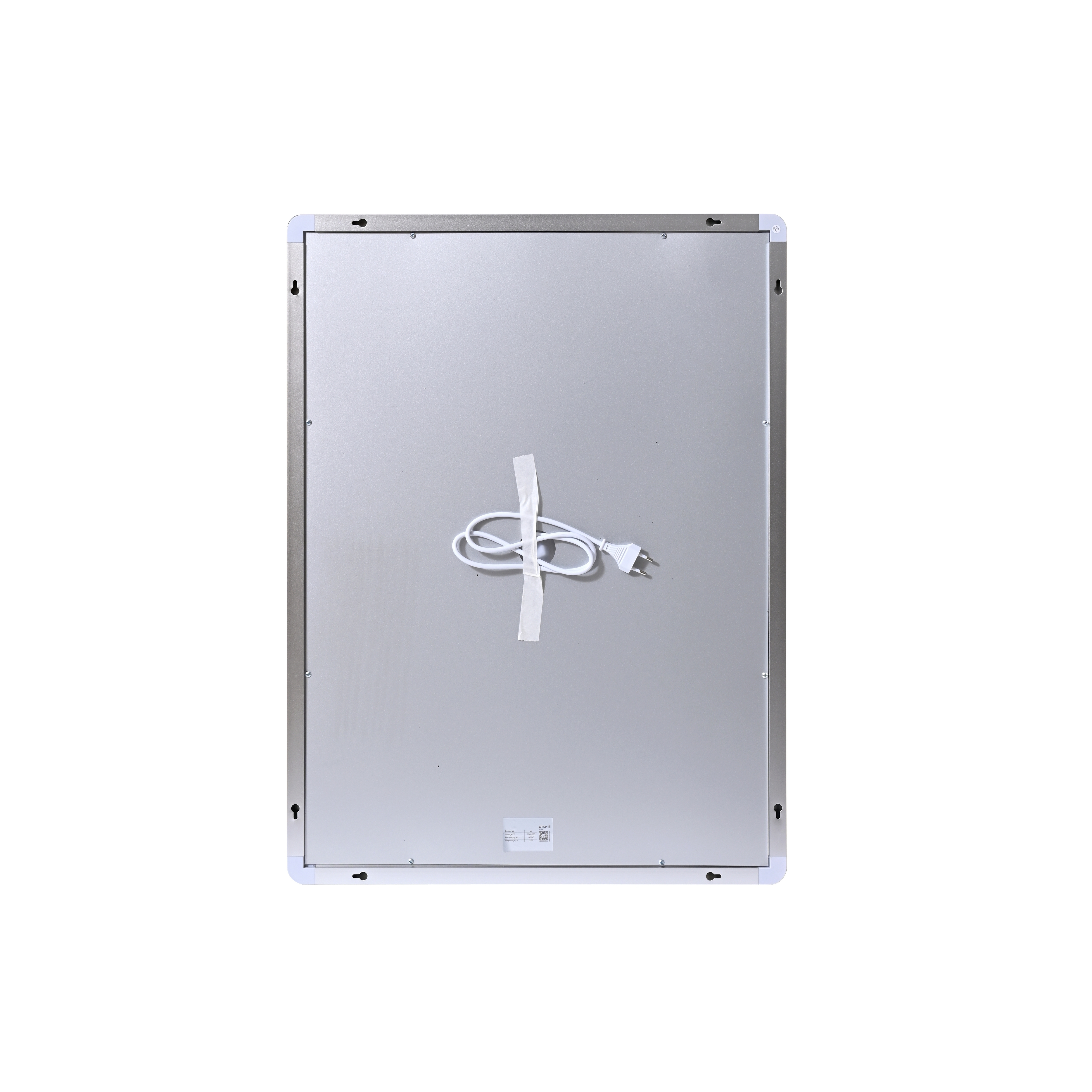Дзеркало Qtap Mideya (MI2) 600х800 з годинником, з LED-підсвічуванням Touch, з антизапотіванням, димером, рег. яскравості QTMID100080049267 — фото6