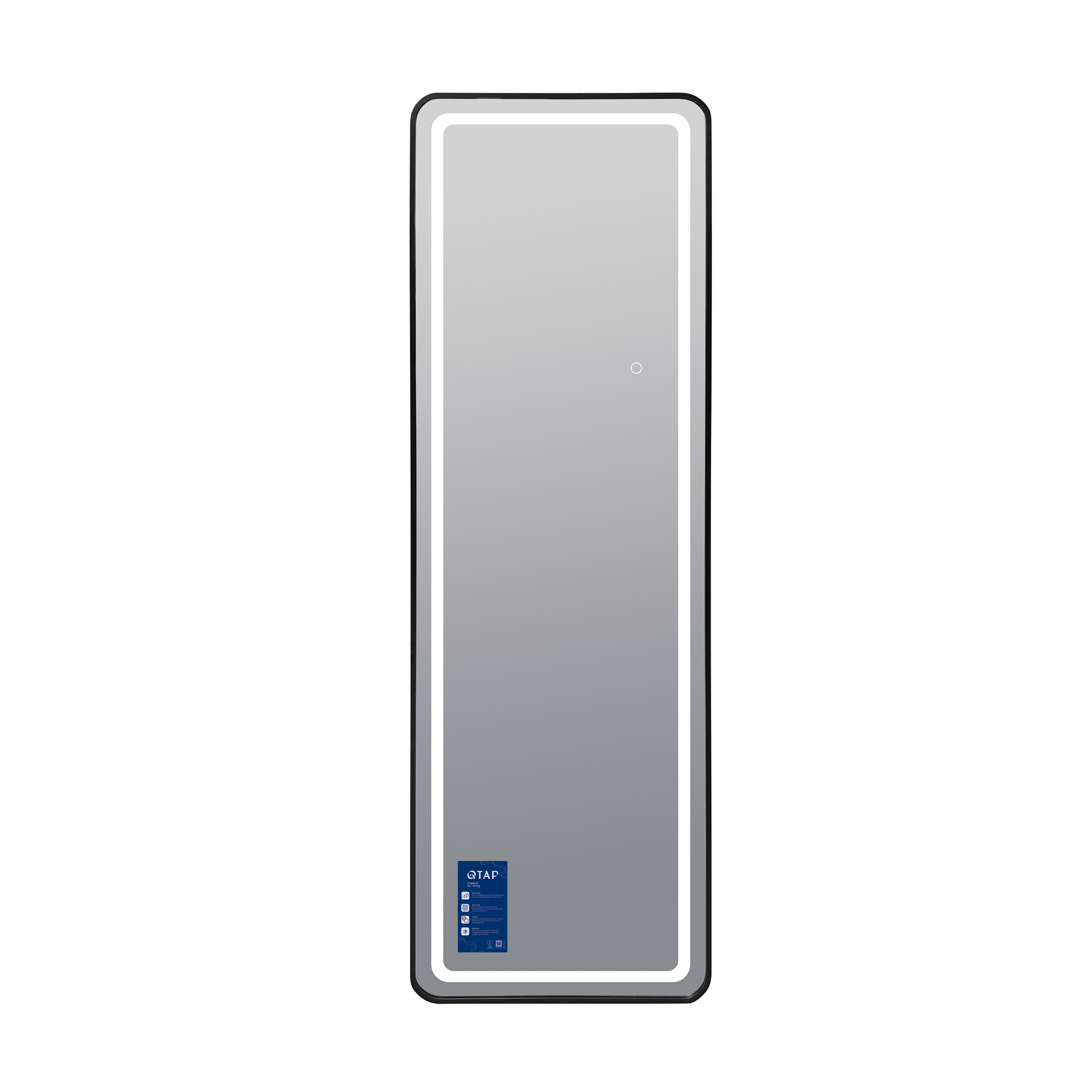 Дзеркало Qtap Gemini 500х1600 з LED-підсвічуванням Touch, з димером, QTGE50160049284 — фото3