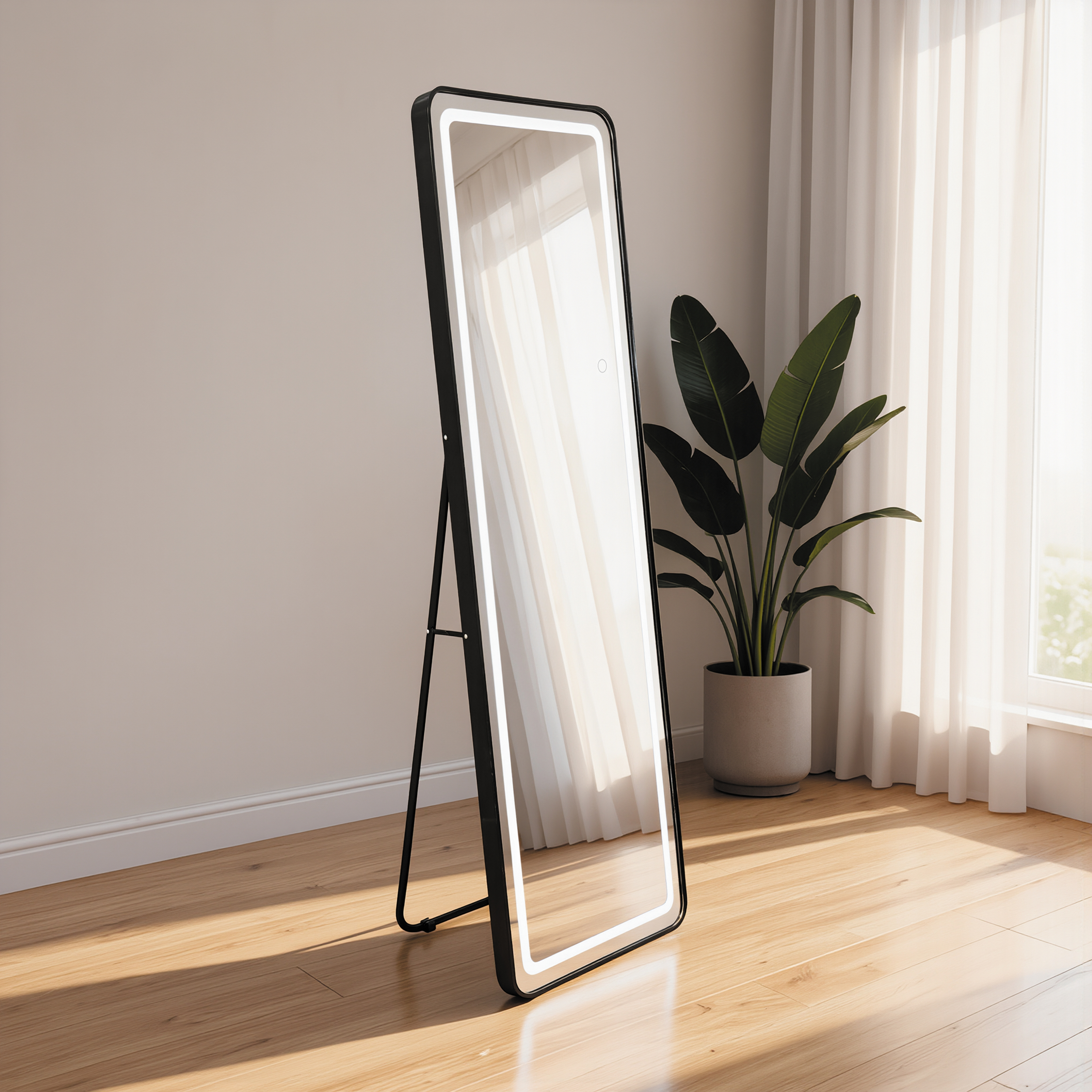 Дзеркало Qtap Gemini 500х1600 з LED-підсвічуванням Touch, з димером, QTGE50160049284 — фото4