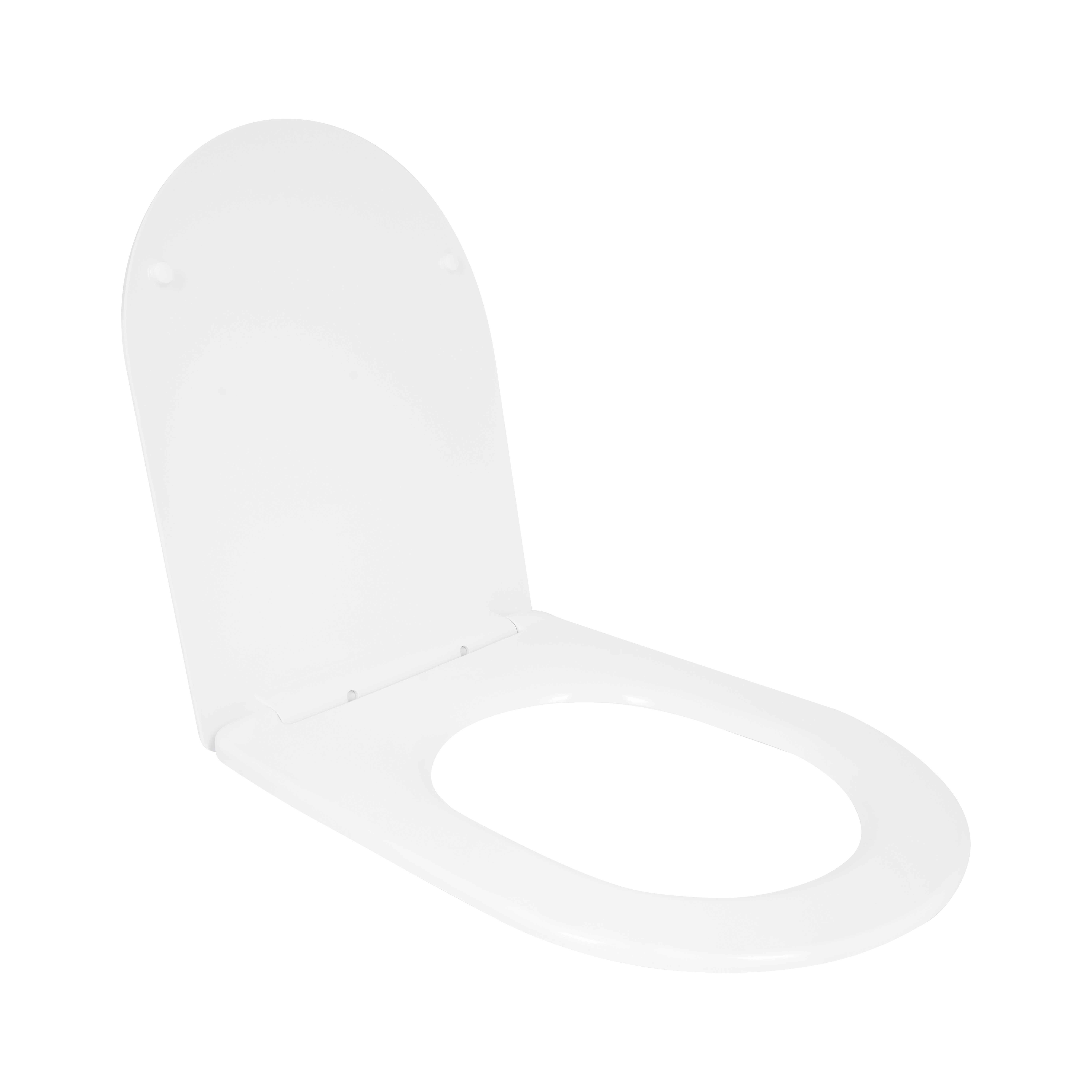 Сидіння для унітазу Qtap (Taurus 520) 455x365x38 мм, White, з мікроліфтом, Slim Duroplast, Quick Release QTSC179W49384 — фото3