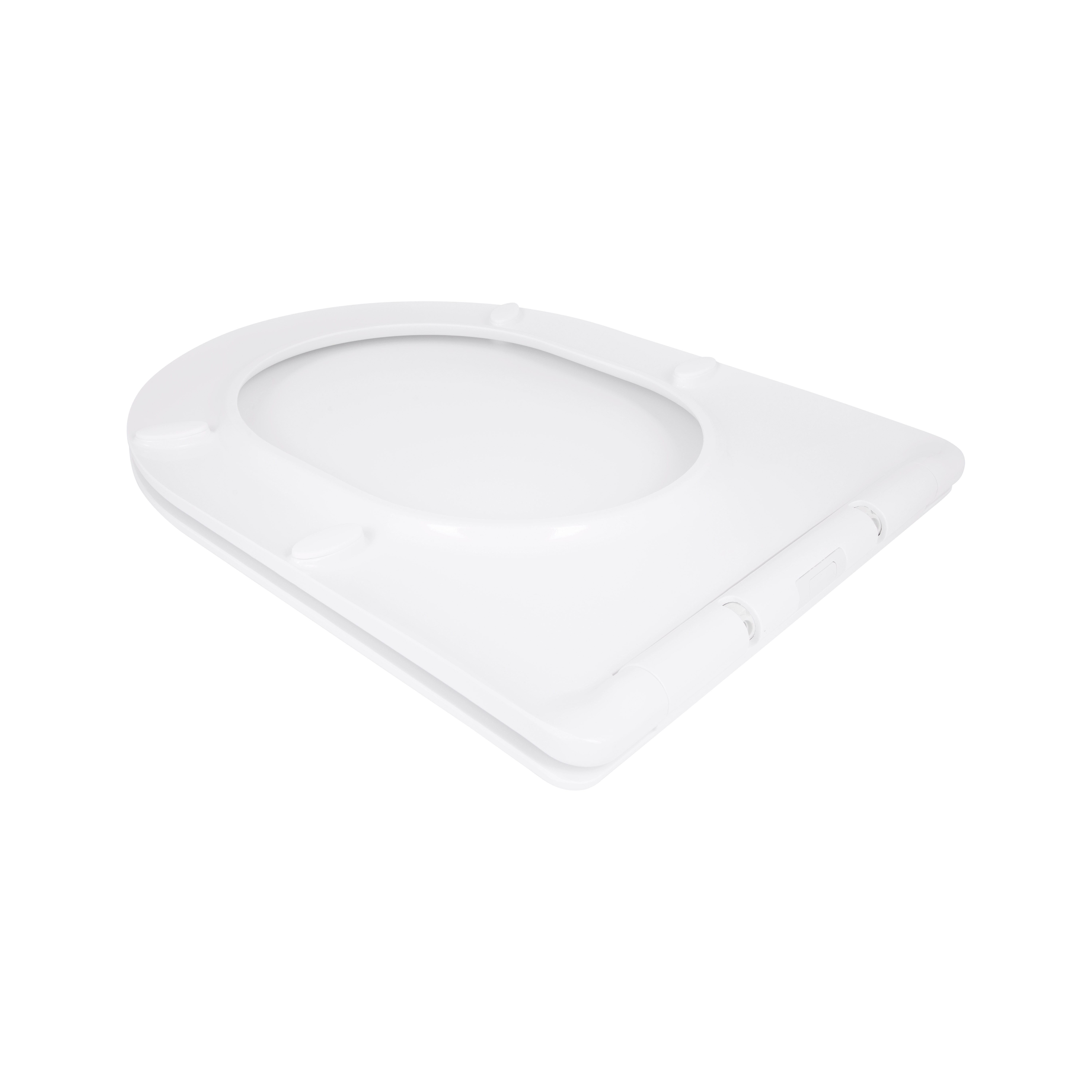 Сидіння для унітазу Qtap (Taurus 520) 455x365x38 мм, White, з мікроліфтом, Slim Duroplast, Quick Release QTSC179W49384 — фото4
