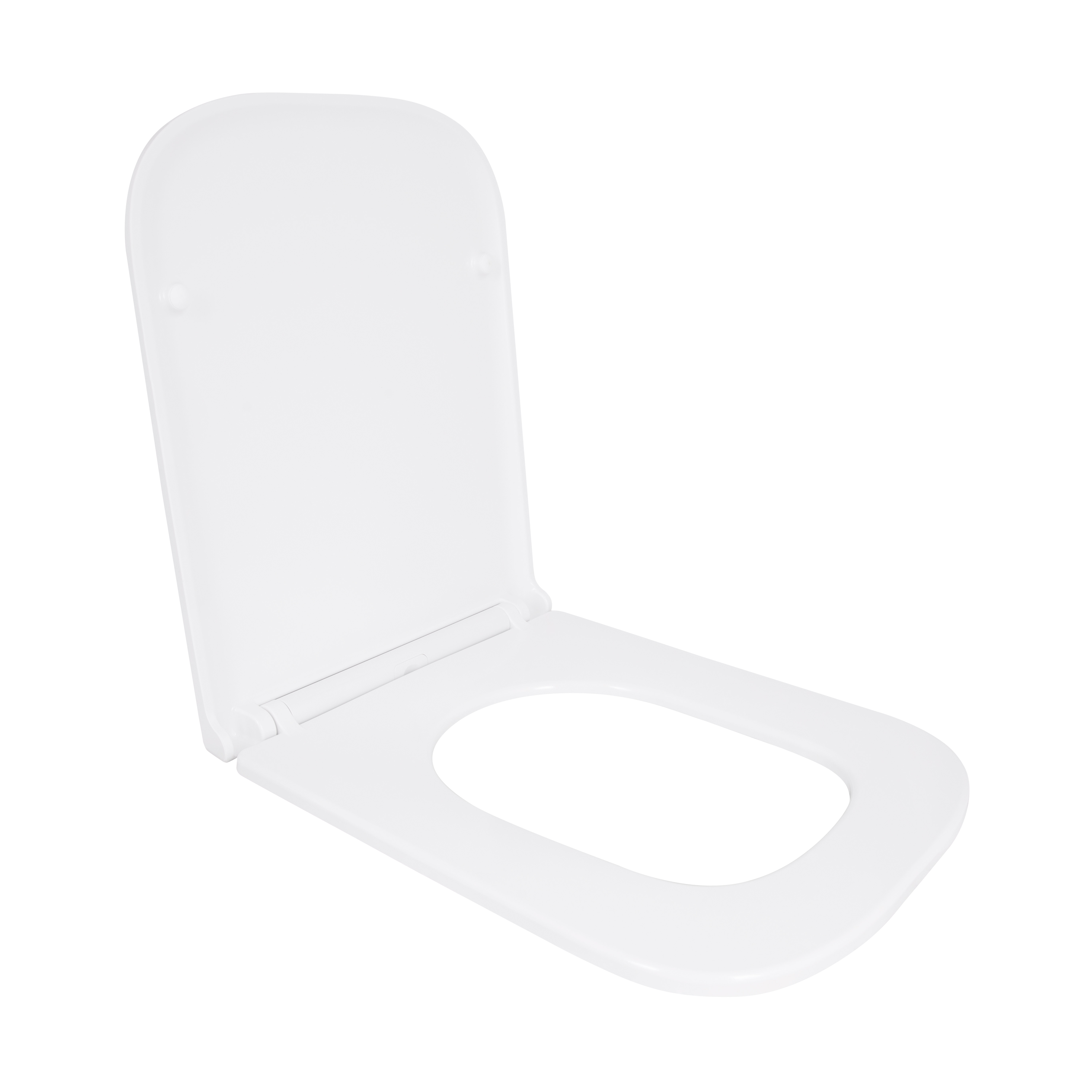 Сидіння для унітазу Qtap (Gemini 490) 428x344x37,5 мм, White, з мікроліфтом, Slim Duroplast, Quick Release QTSC179W49385 — фото3