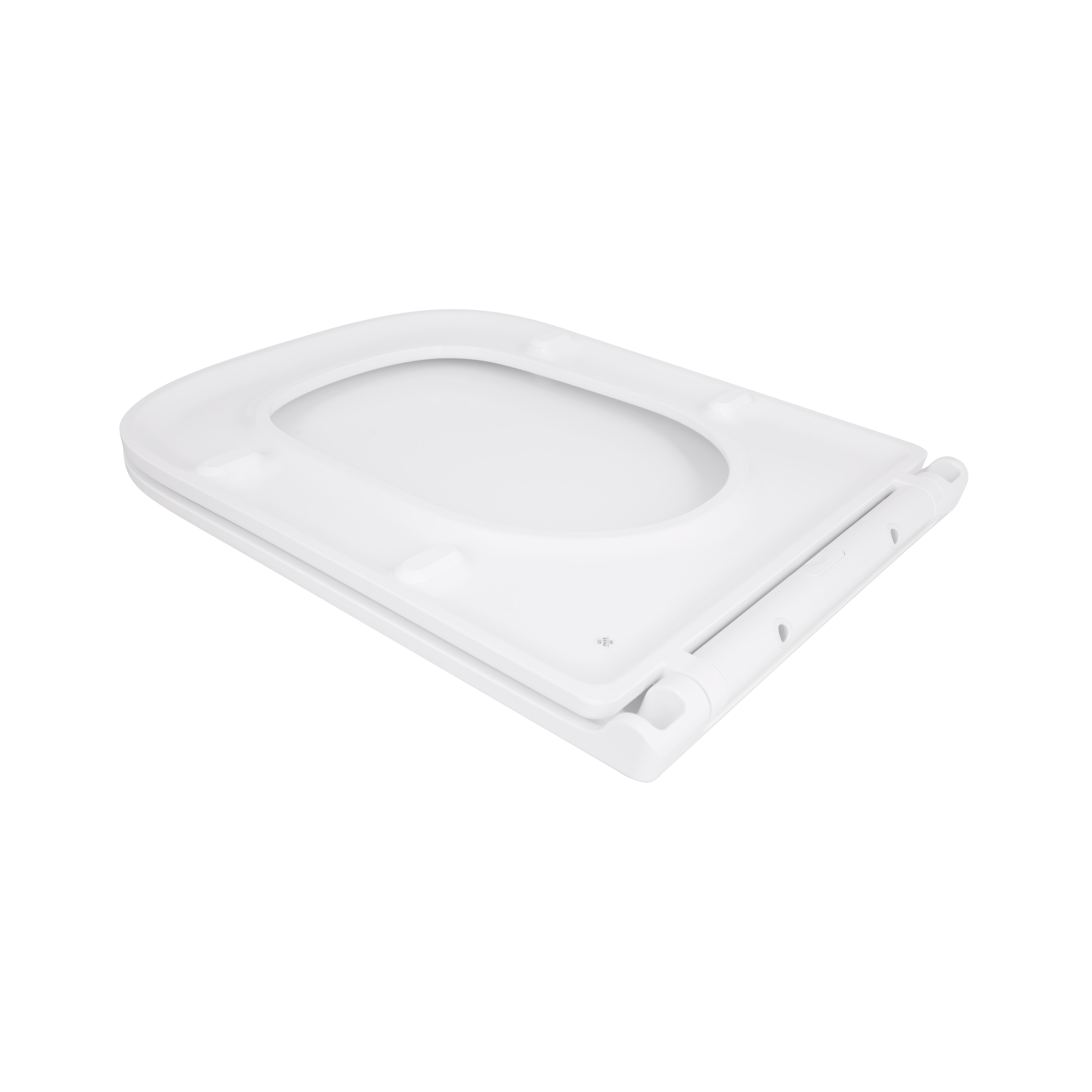 Сидіння для унітазу Qtap (Gemini 490) 428x344x37,5 мм, White, з мікроліфтом, Slim Duroplast, Quick Release QTSC179W49385 — фото4