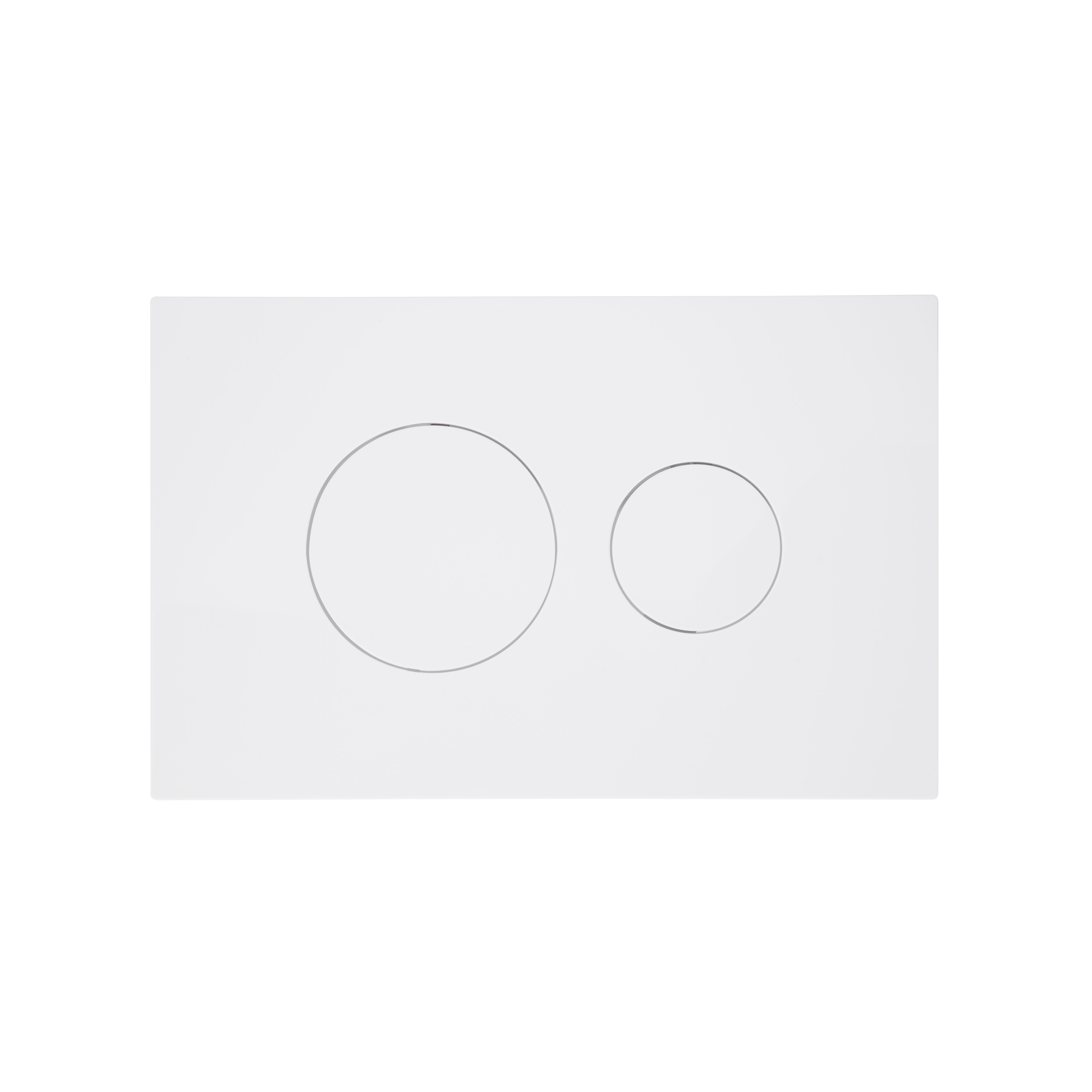 Клавіша змиву Qtap Standard 152x236x28 мм, White, кругла QTSTD164W49468