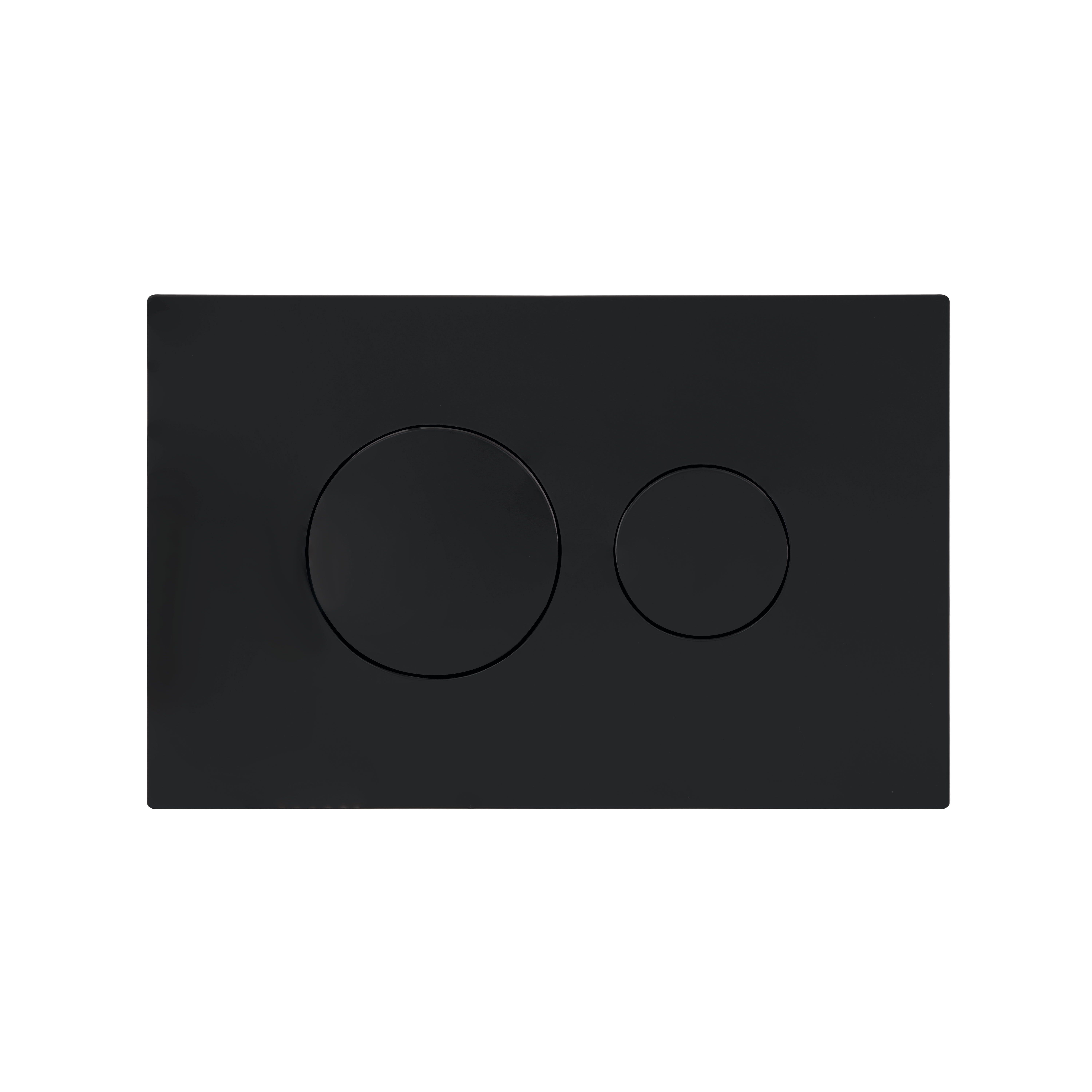 Клавіша змиву Qtap Standard 152x236x28 мм, Matt Black, кругла QTSTD164BLM49470