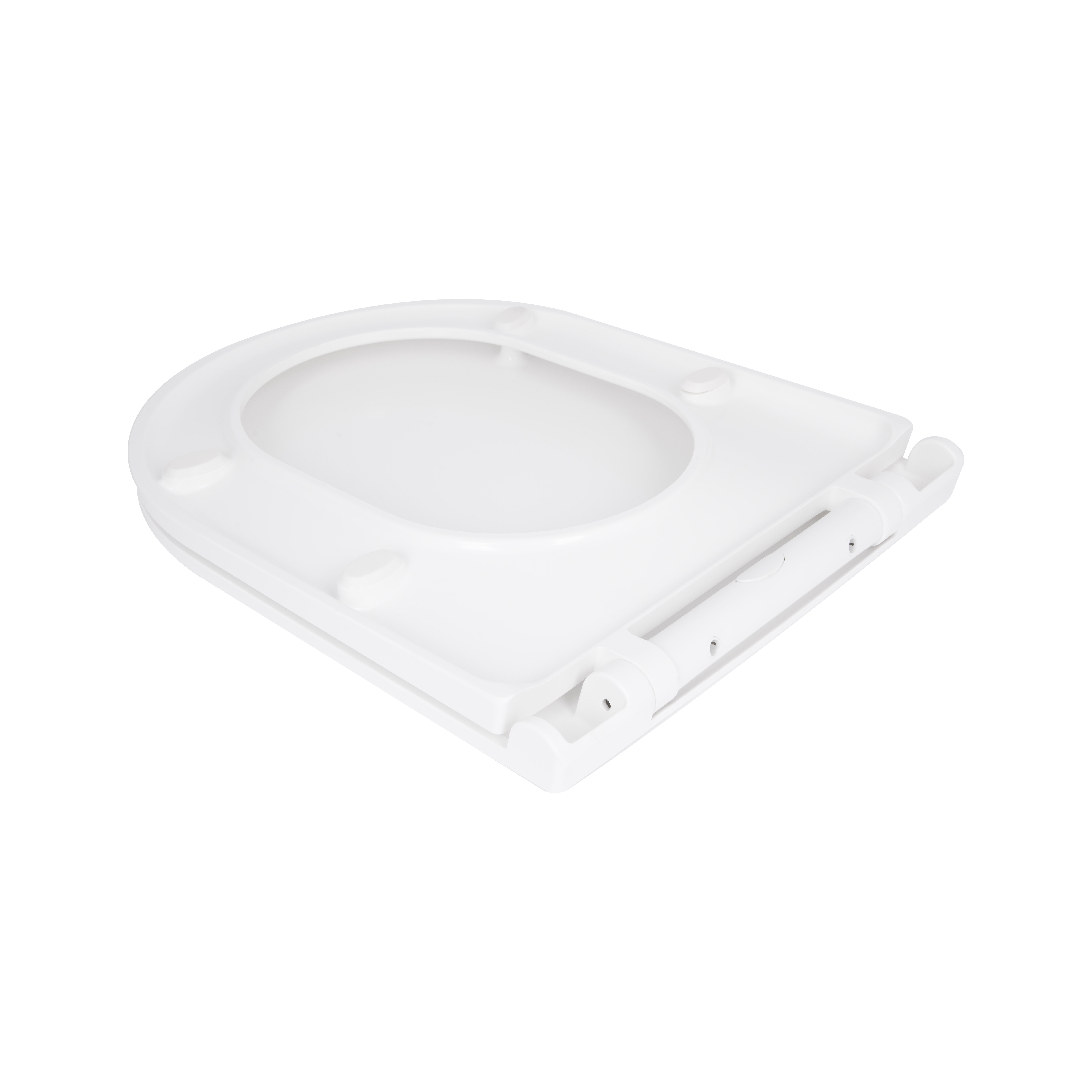 Сидіння для унітазу Qtap (Kolibri) 455×360×30 мм, White, з мікроліфтом Slim Duroplast, Quick Release QTST179W49488 — фото4