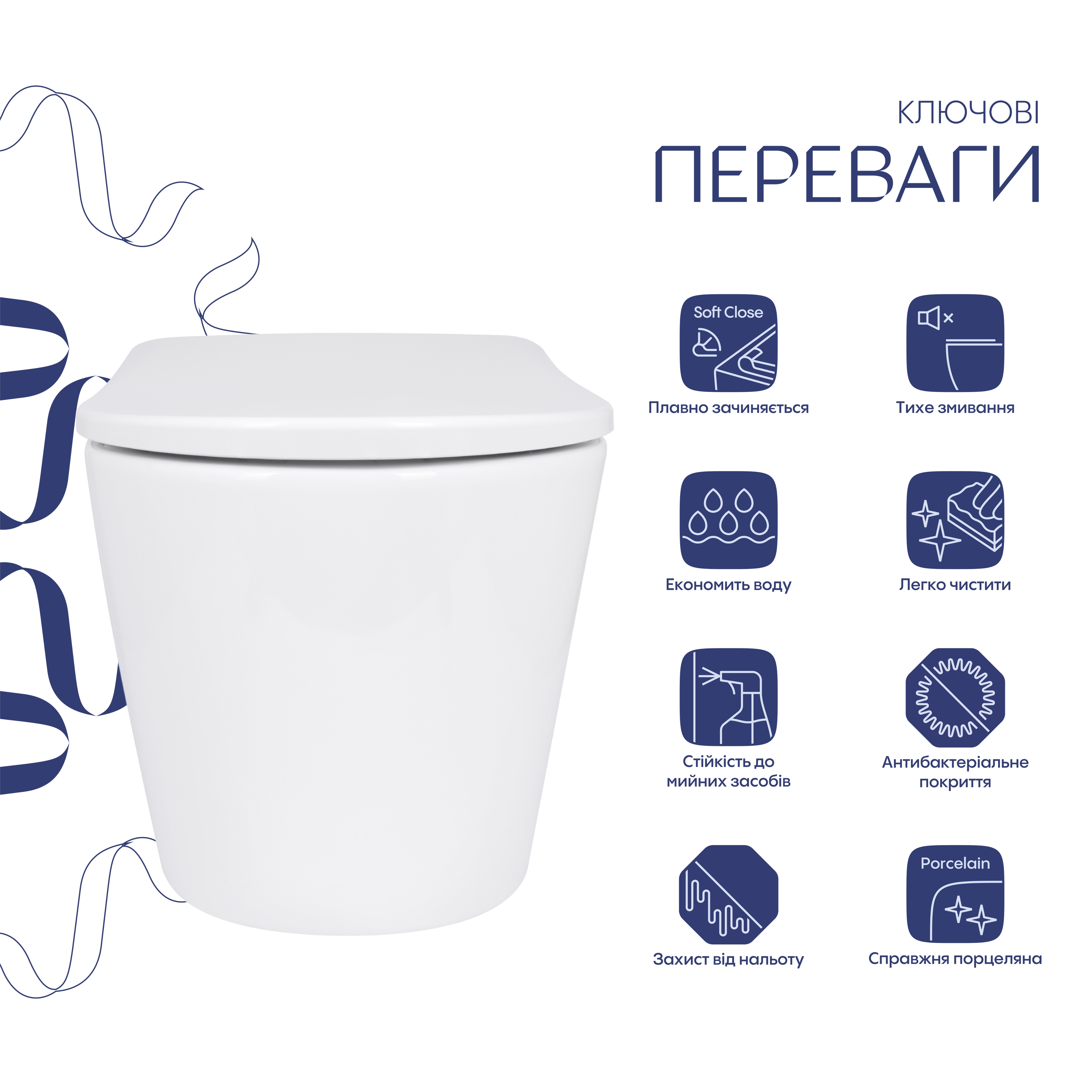 Унітаз підвісний Qtap Scorpio ML Ultra Quiet 490x365x325 мм, з сидінням Soft-close MagLock, White QTSCOML26W49622 — фото3