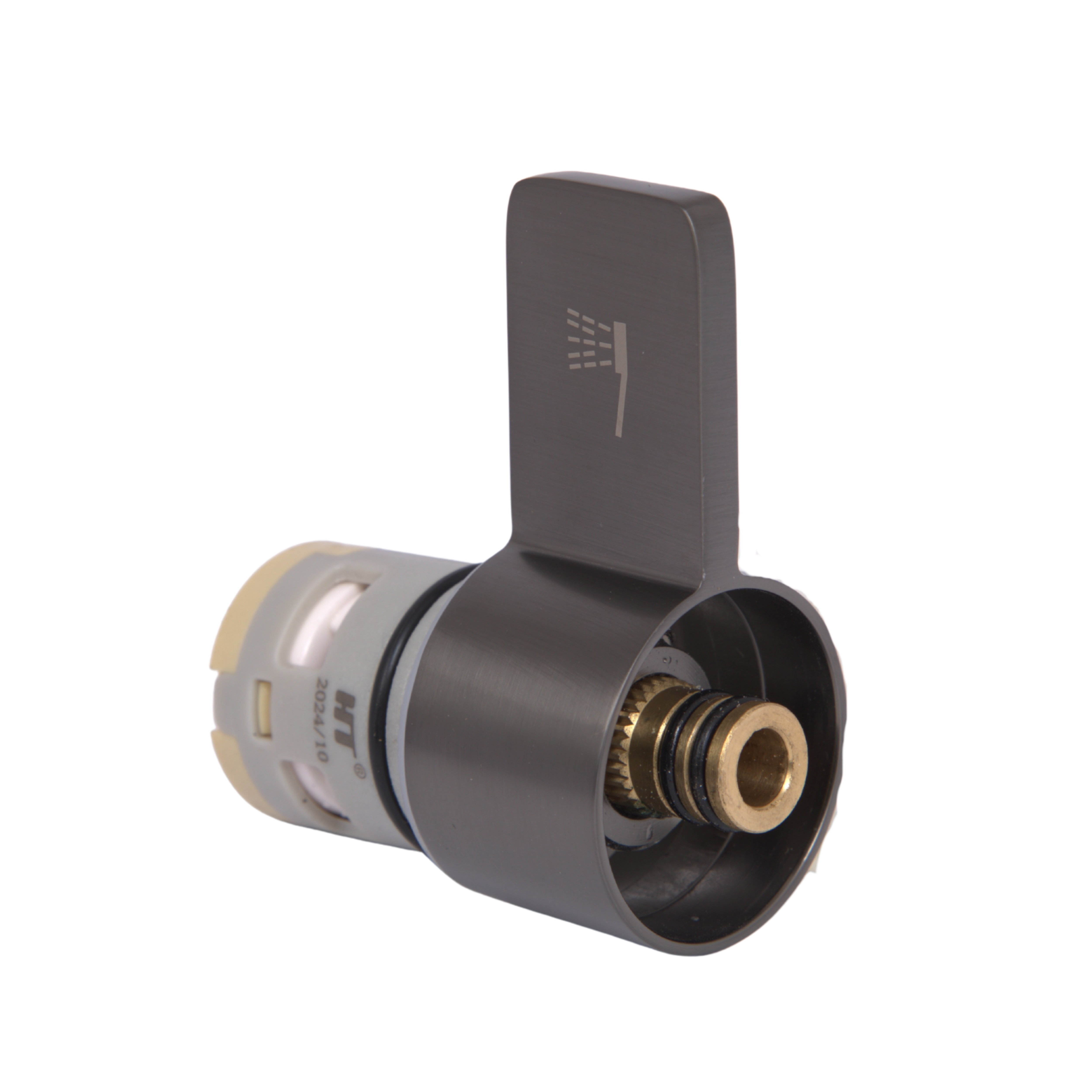 Ручка перемикання режимів Qtap (70х23,7х35) для душової системи Vlasta New Gunmetal Black PVD QTVLA7023735GMB49641 — фото2