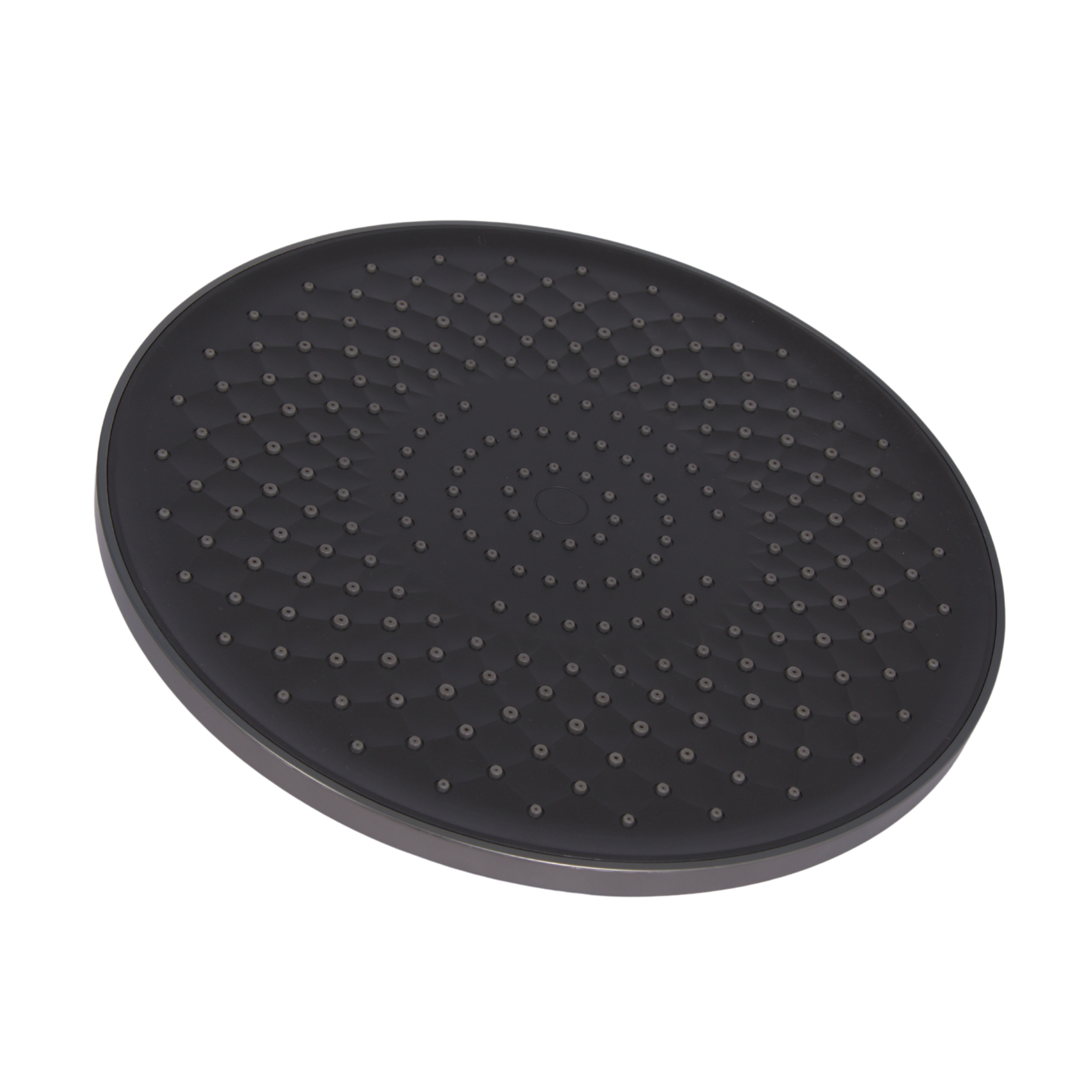 Стельова лійка Qtap (250х54х250) для душової системи Vlasta New Gunmetal Black PVD QTVLA25054250GMB49647