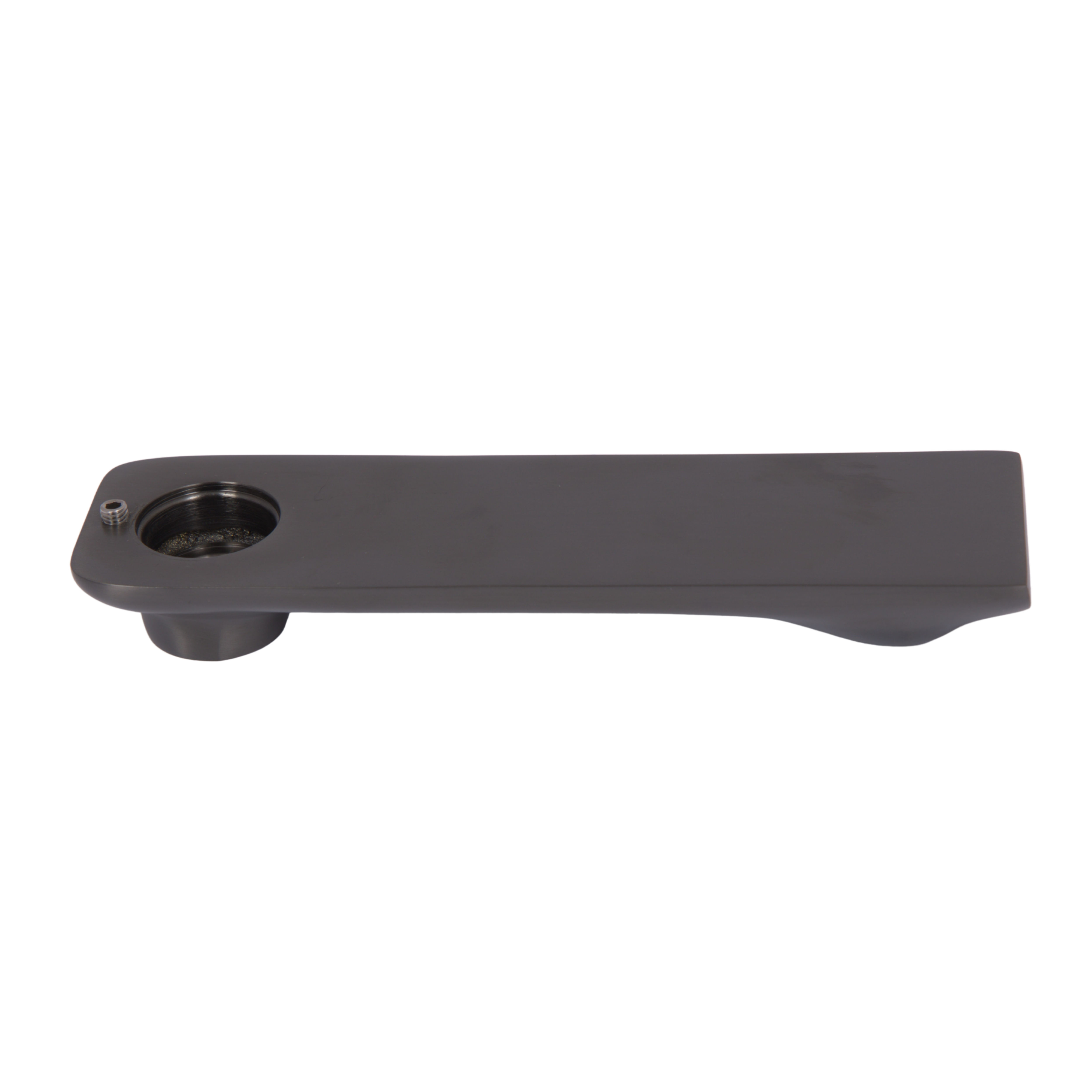 Вилив Qtap (160х44х21,5) для душової системи Vlasta New Gunmetal Black PVD QTVLA16044215GMB49669