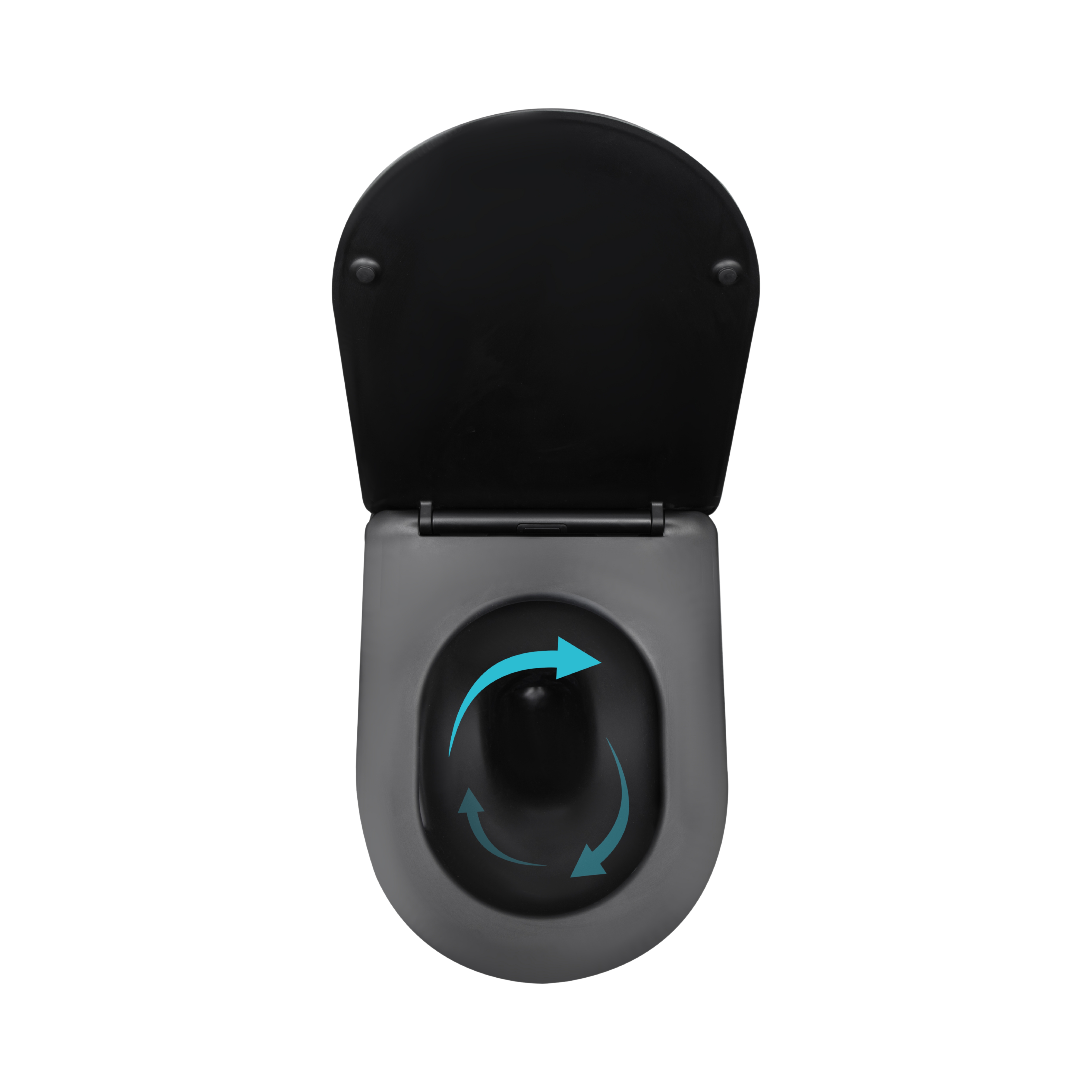 Унітаз підвісний Qtap Taurus Ultra Quiet 515×360×350 мм, Matt Black, з сидінням Slim Duroplast / Soft-close / Quick Release QTTAU28BLM50504 — фото6