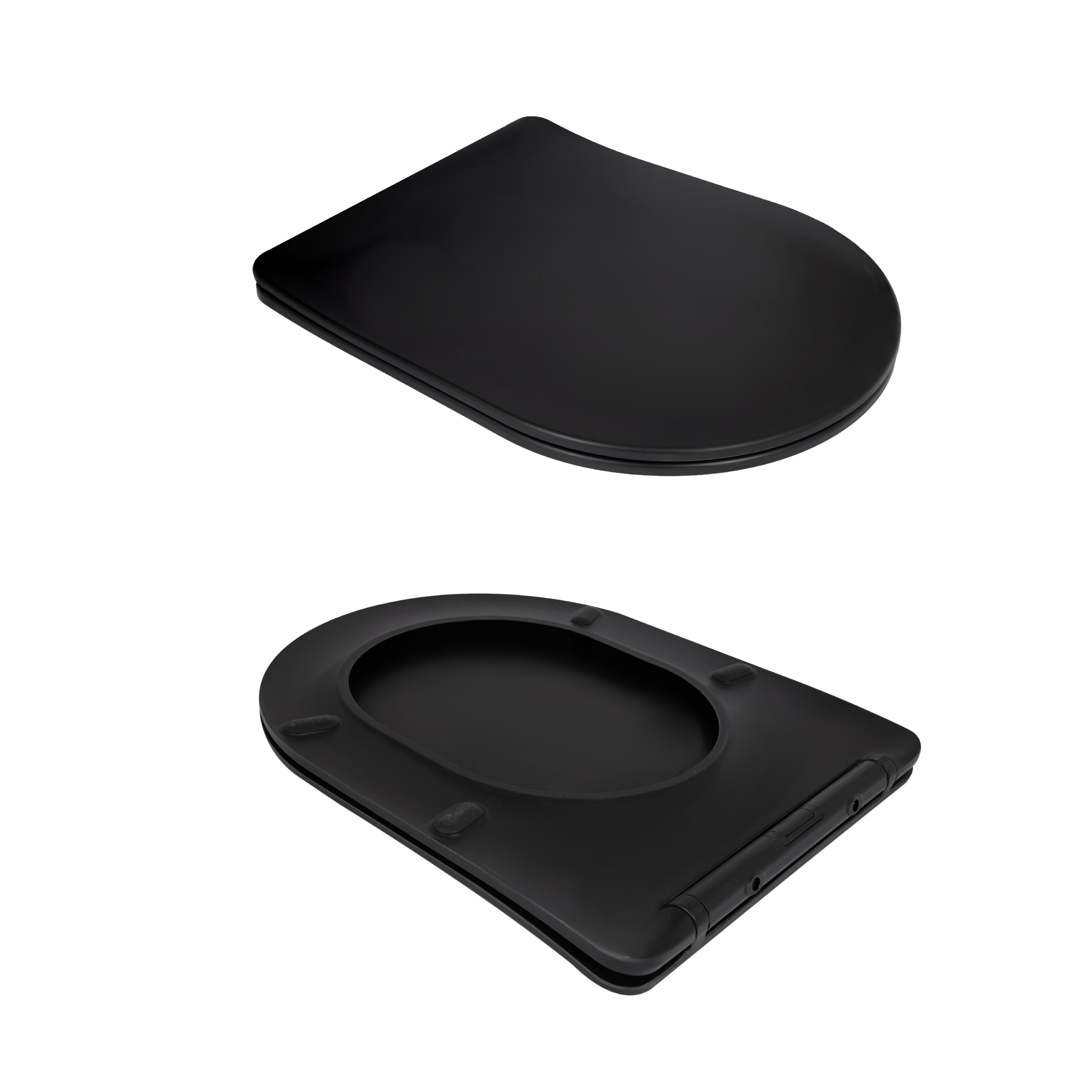 Унітаз підвісний Qtap Taurus Ultra Quiet 515×360×350 мм, Matt Black, з сидінням Slim Duroplast / Soft-close / Quick Release QTTAU28BLM50504 — фото8