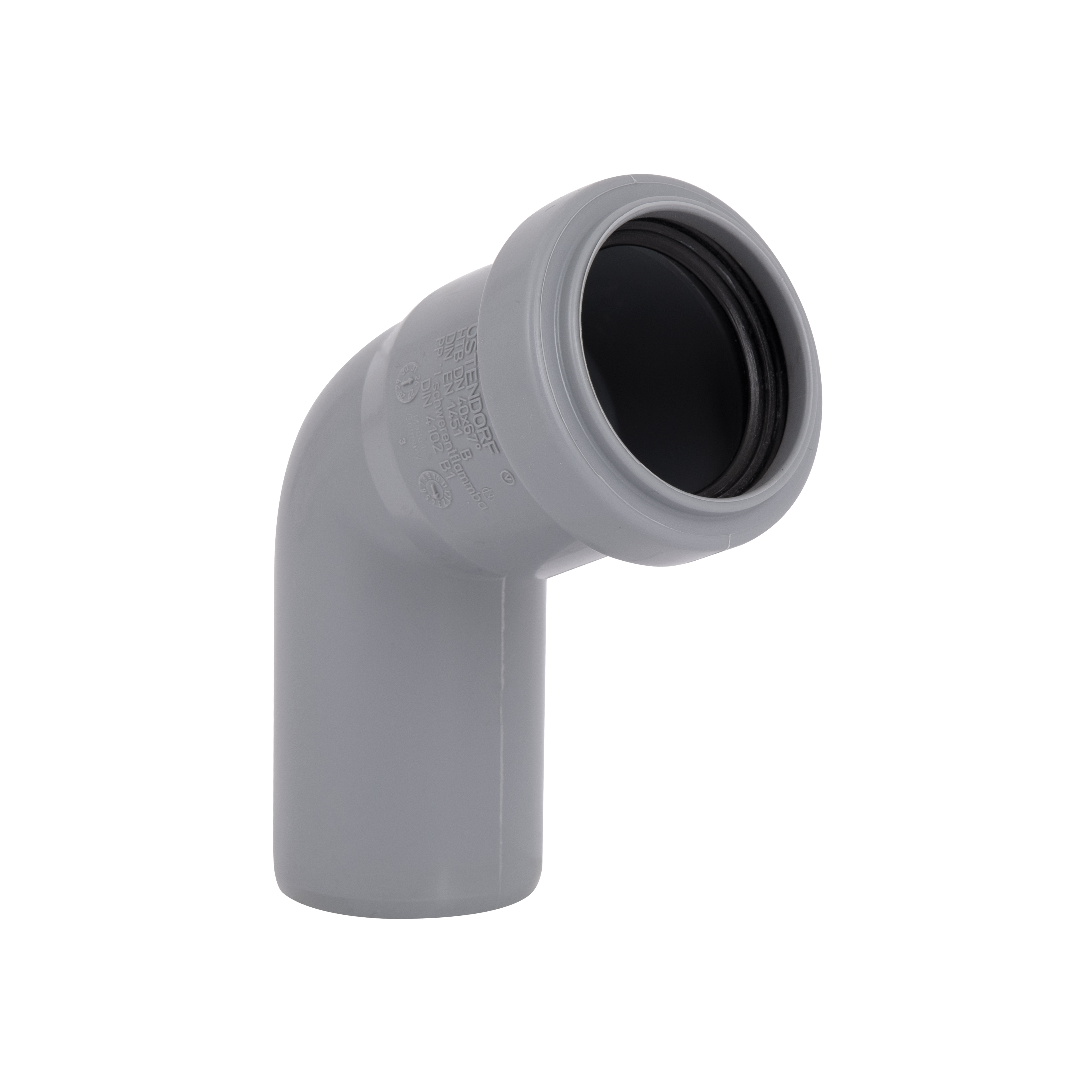 Коліно каналізаційне Ostendorf-OSMA HT-System PLUS d40×67°
