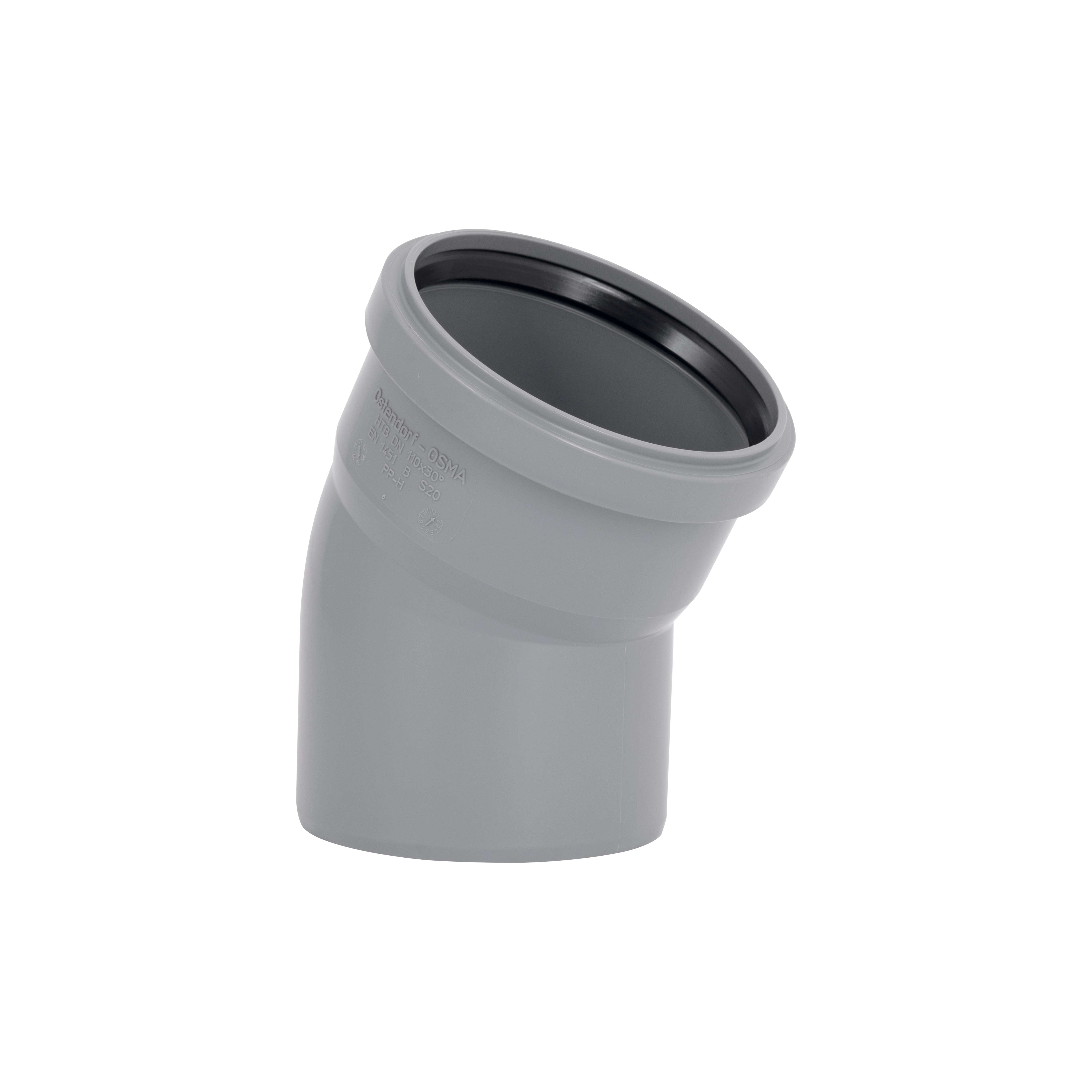 Коліно каналізаційне Ostendorf-OSMA HT-System PLUS d110×30°